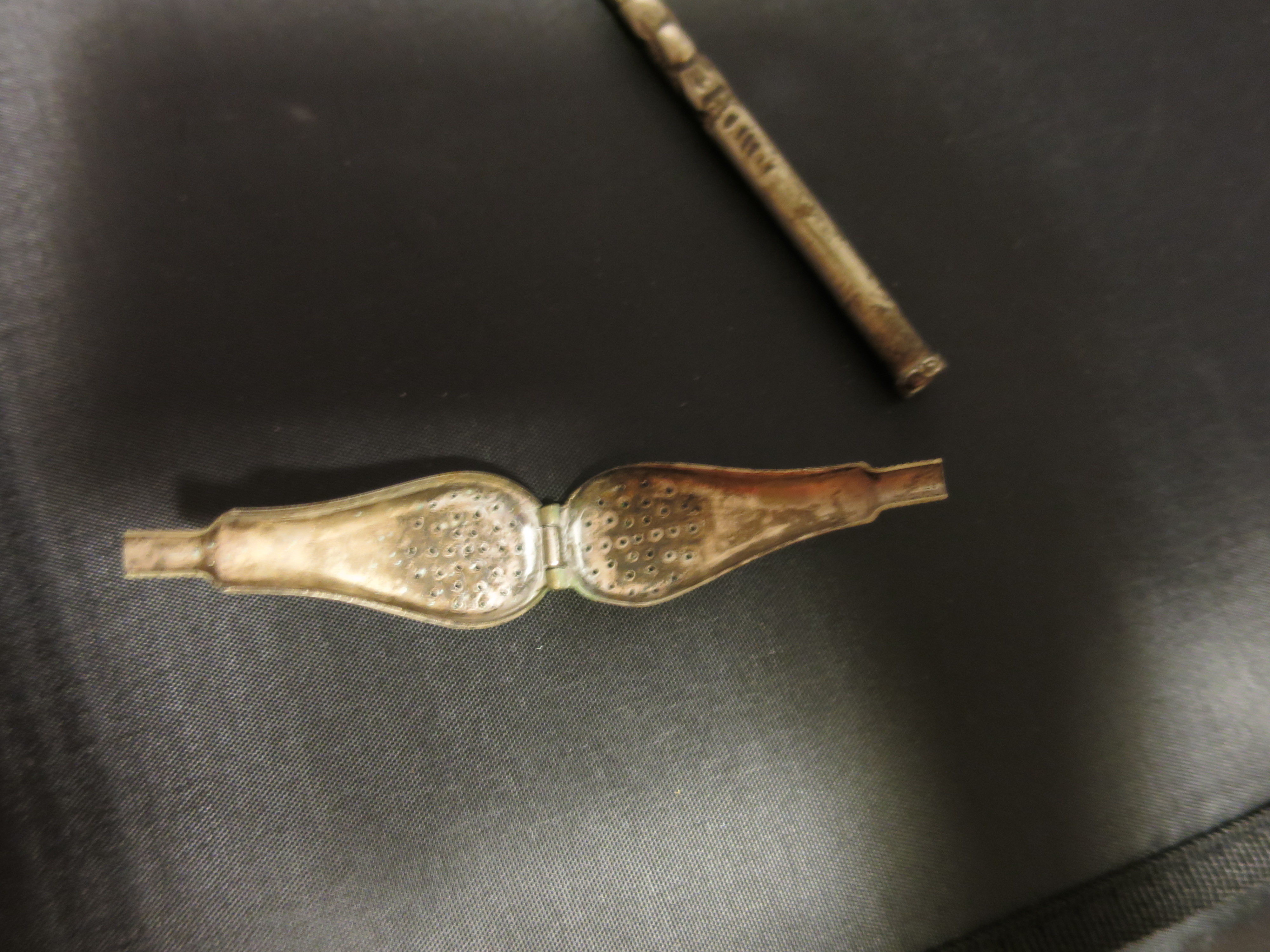 Antique Silver Alpaca Argentina Tea Drinking Straw