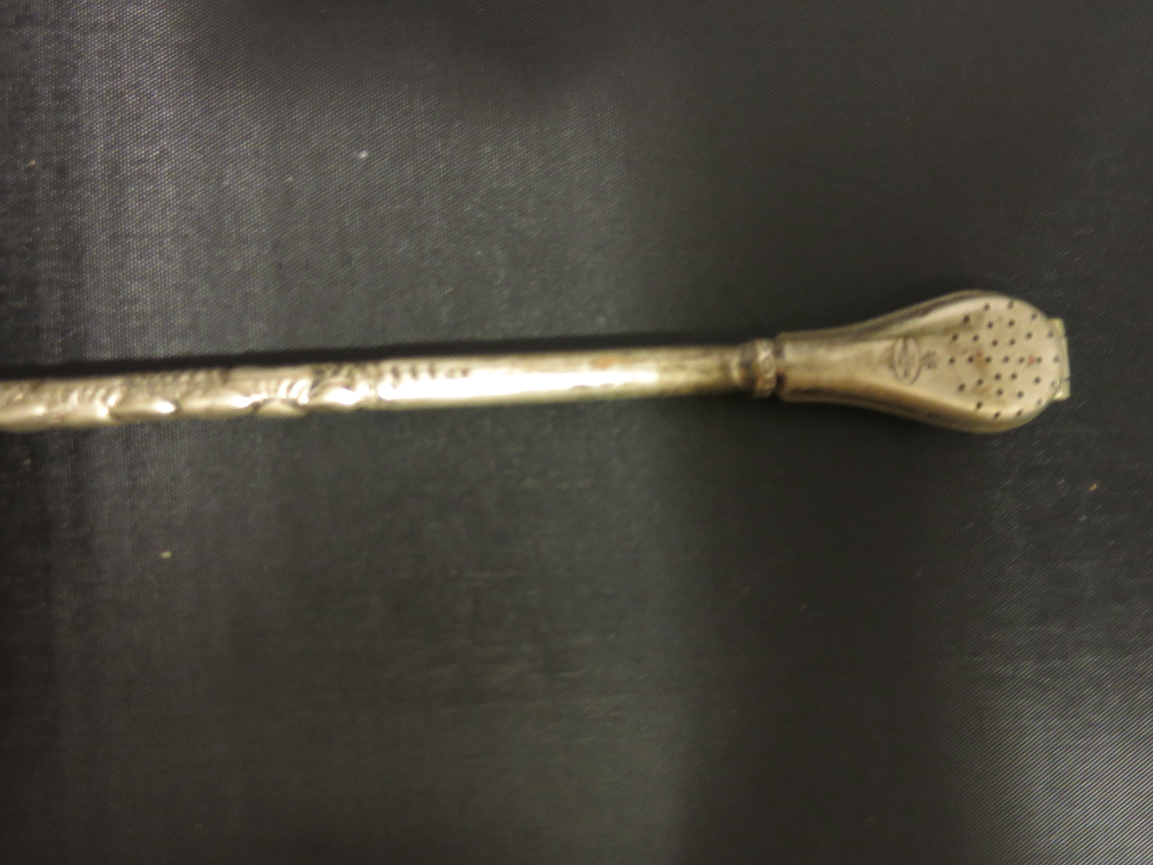 Antique Silver Alpaca Argentina Tea Drinking Straw