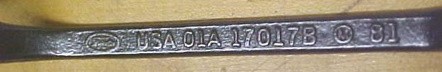 Ford 10 inch Combination Box Wrench M 01A-17017B