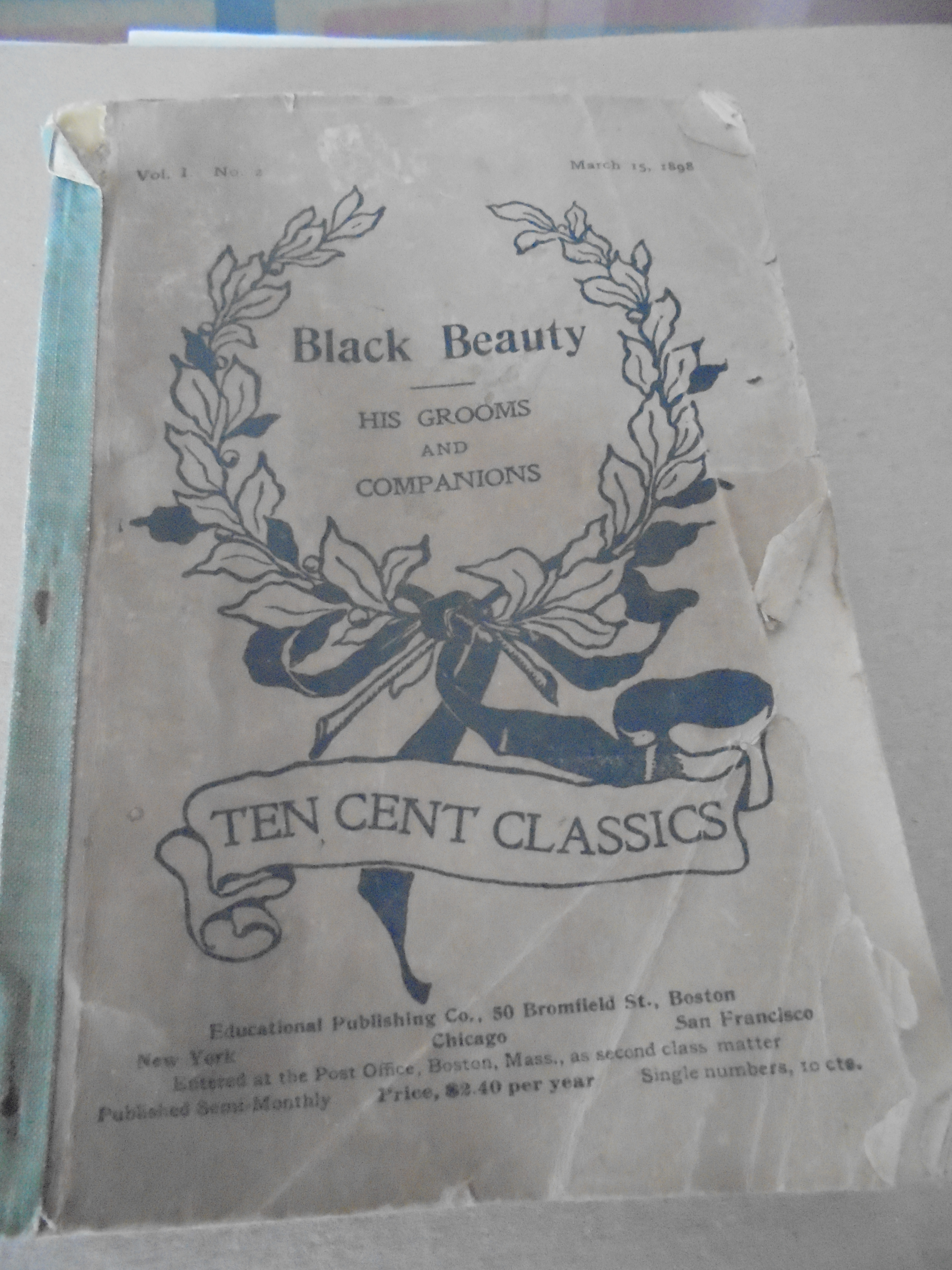 Black Beauty Ten Cent Classics 1898