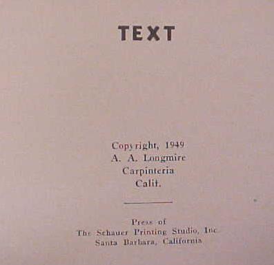Secrets of Successful Propagation Longmire 1949