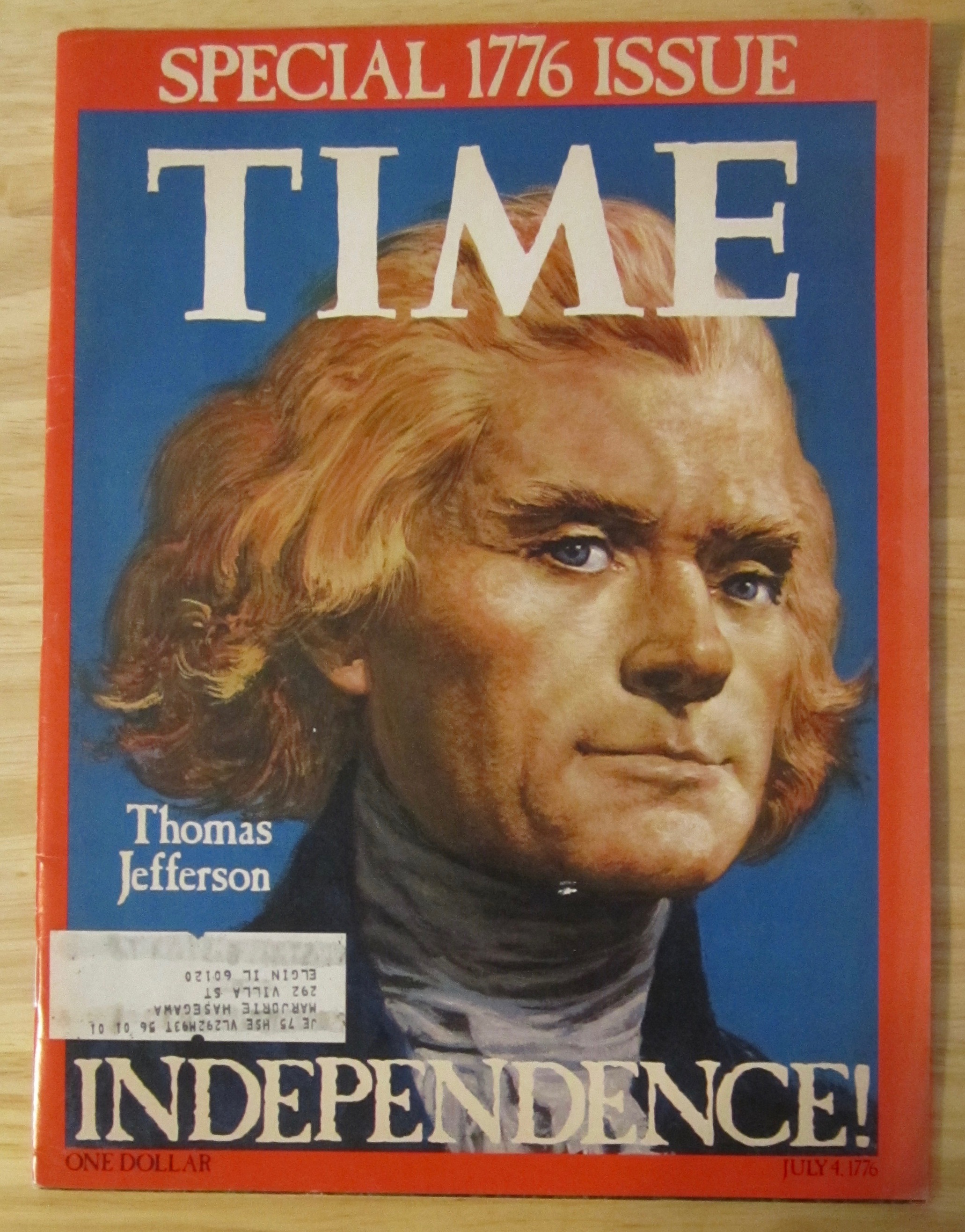 Time Magazine-1975-Thomas Jefferson(Special 1776 Issue)