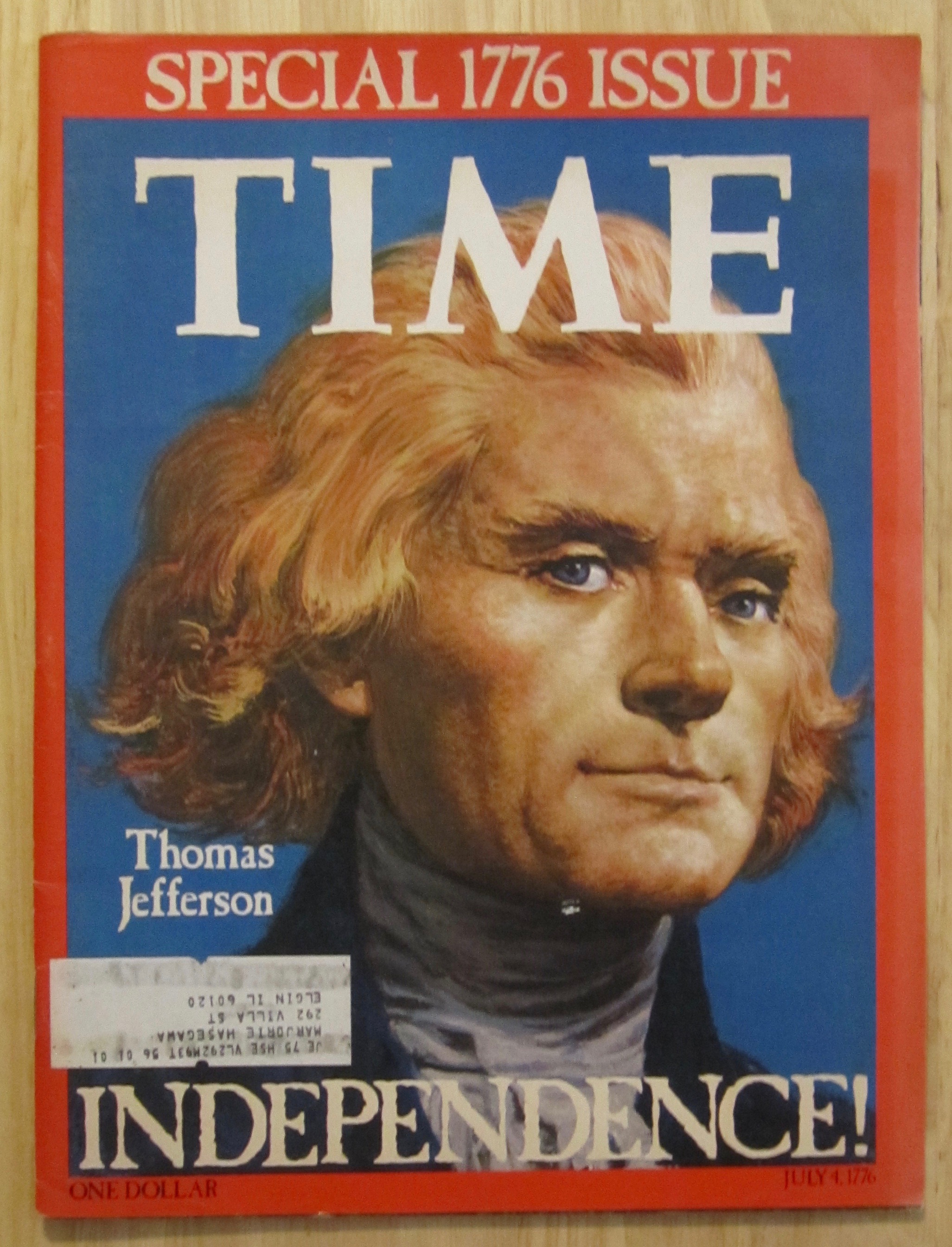 Time Magazine-1975-Thomas Jefferson(Special 1776 Issue)