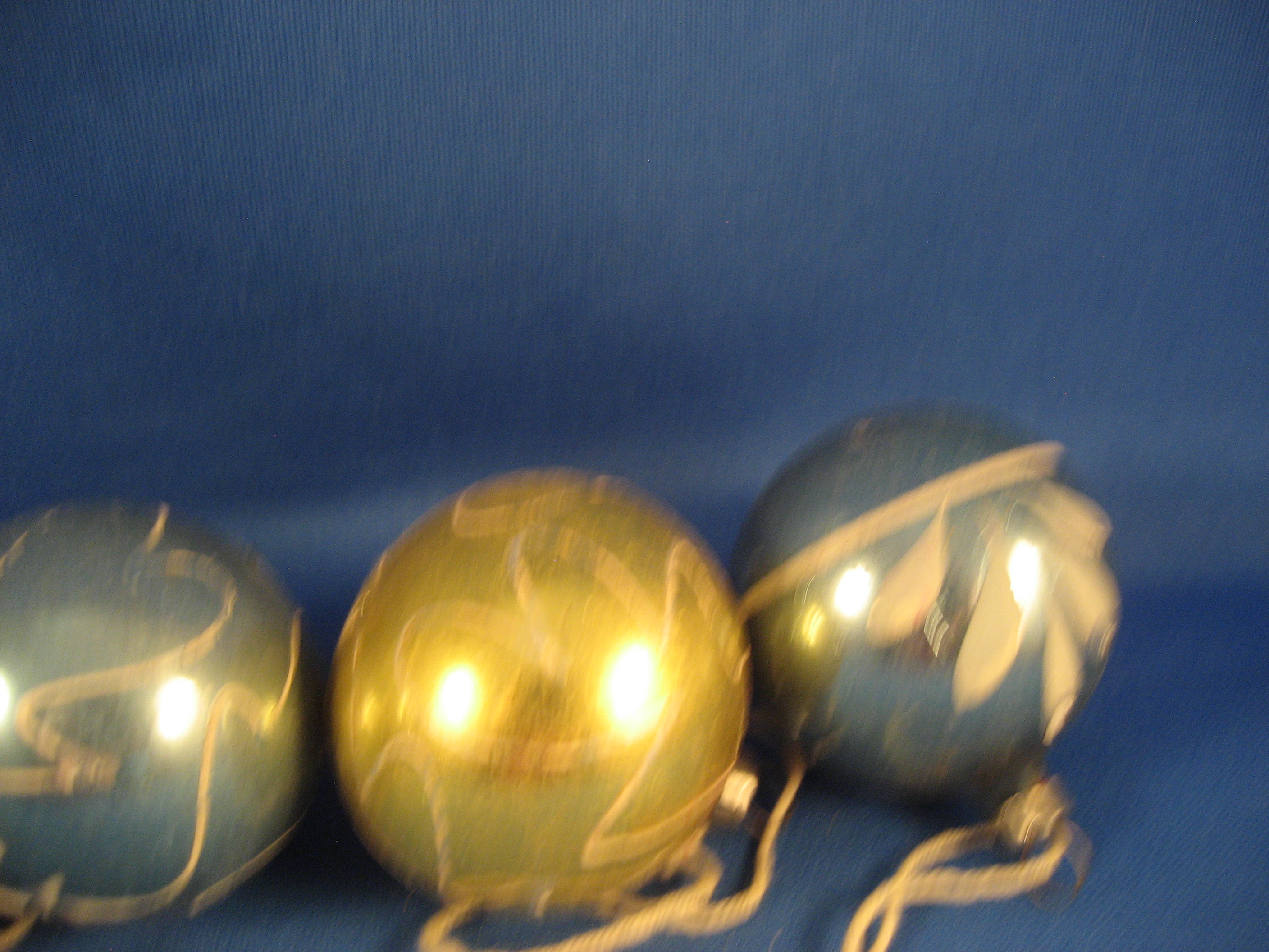 Four Very Old Glass Ornaments