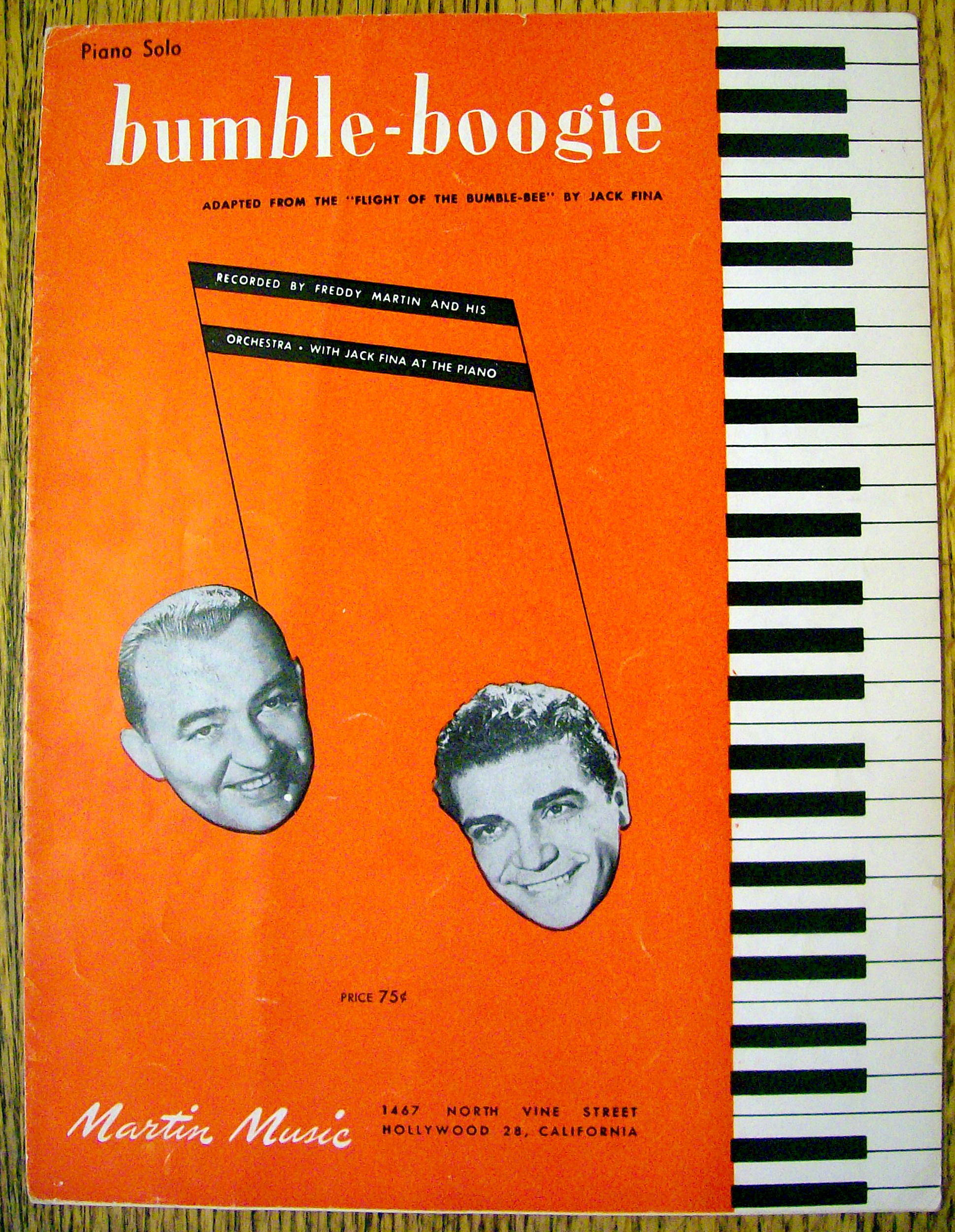1946 Bumble-Boogie By Jack Fina (Freddy Martin)
