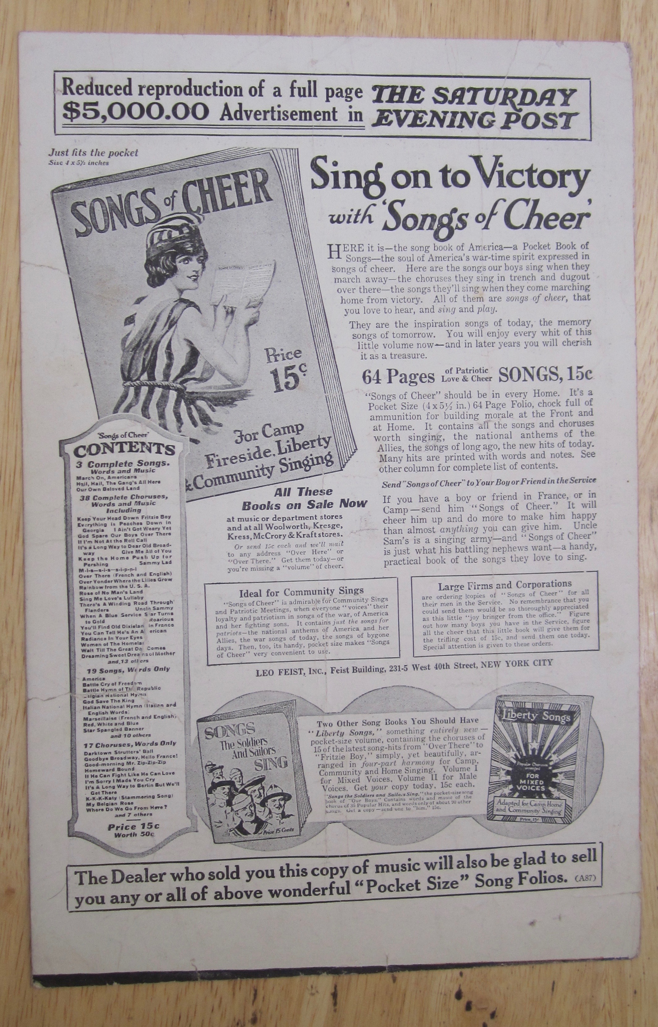 1919 Salvation Lassie Of Mine Sheet Music