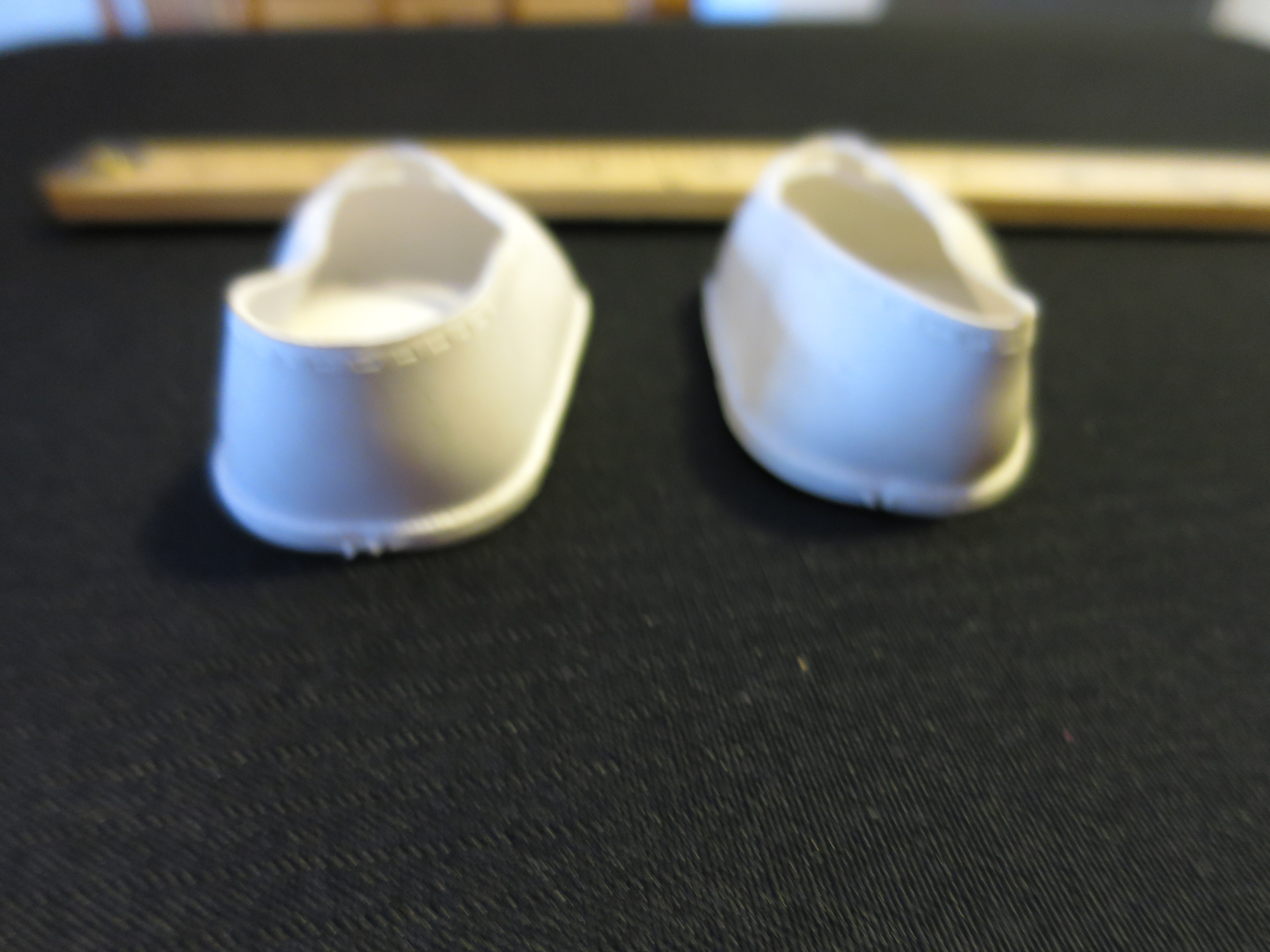 Doll Accessories White Mary Jane Shoes marked 24