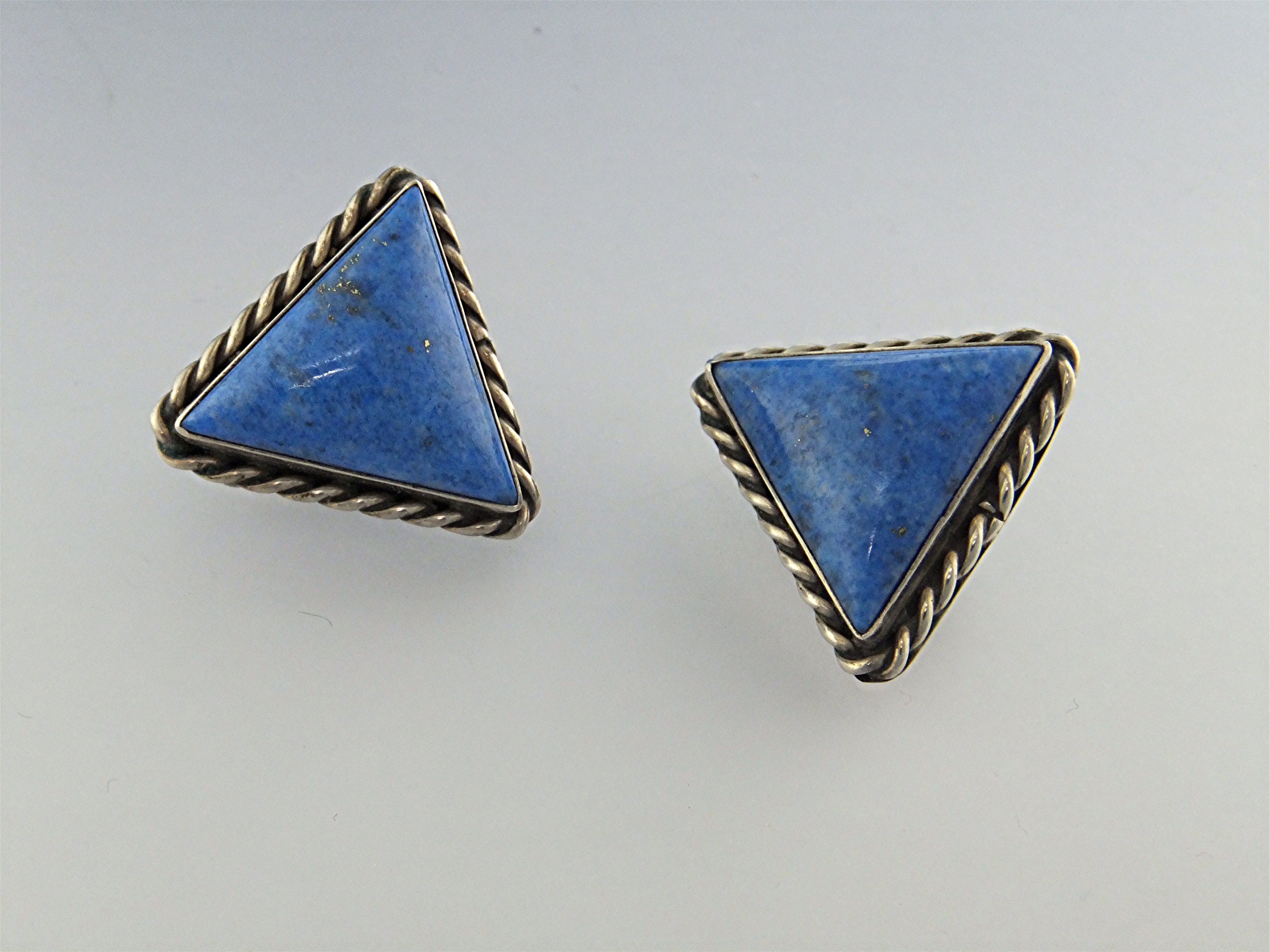 David Troutman Denhim Lapis Sterling Silver Clips