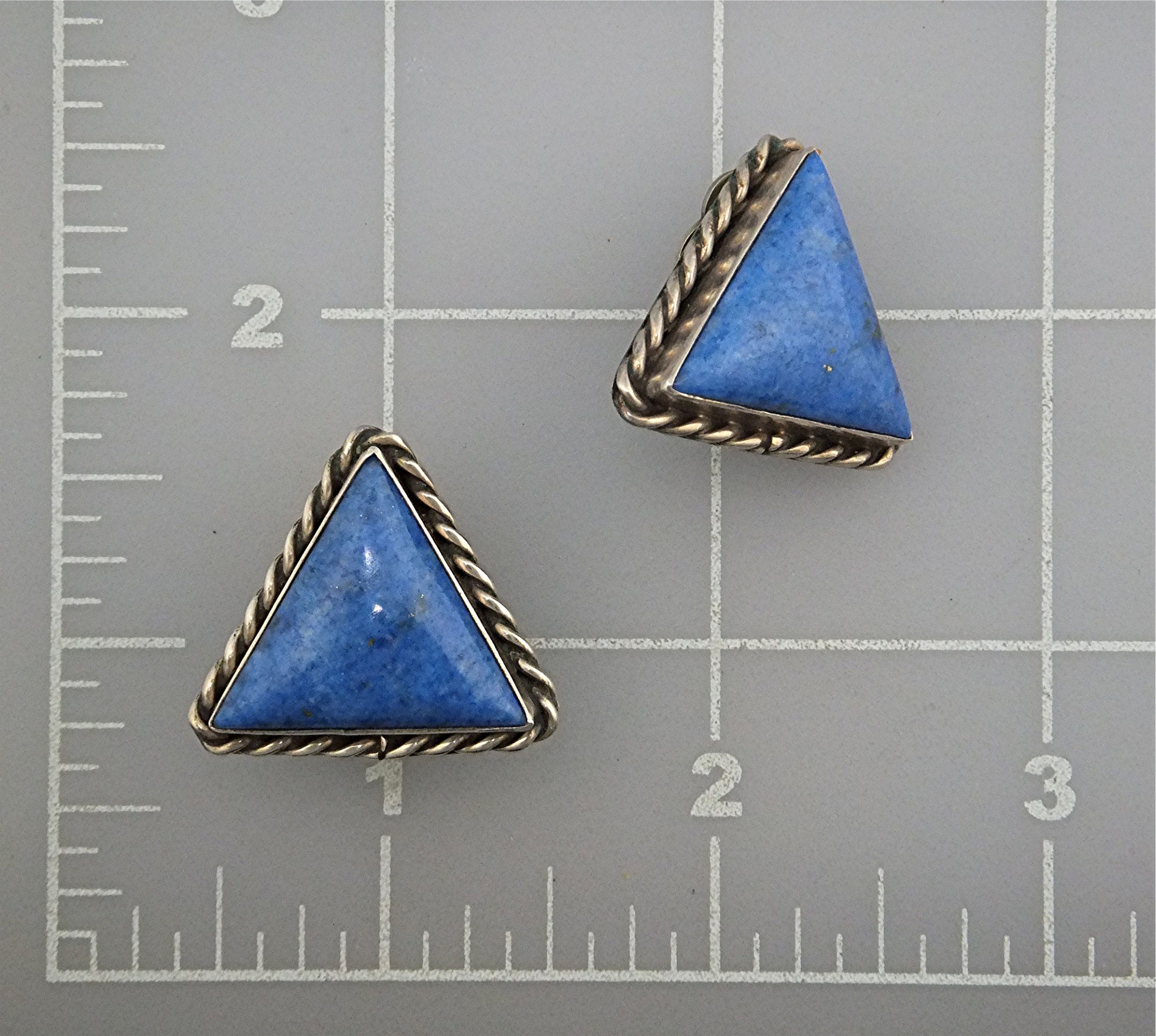 David Troutman Denhim Lapis Sterling Silver Clips