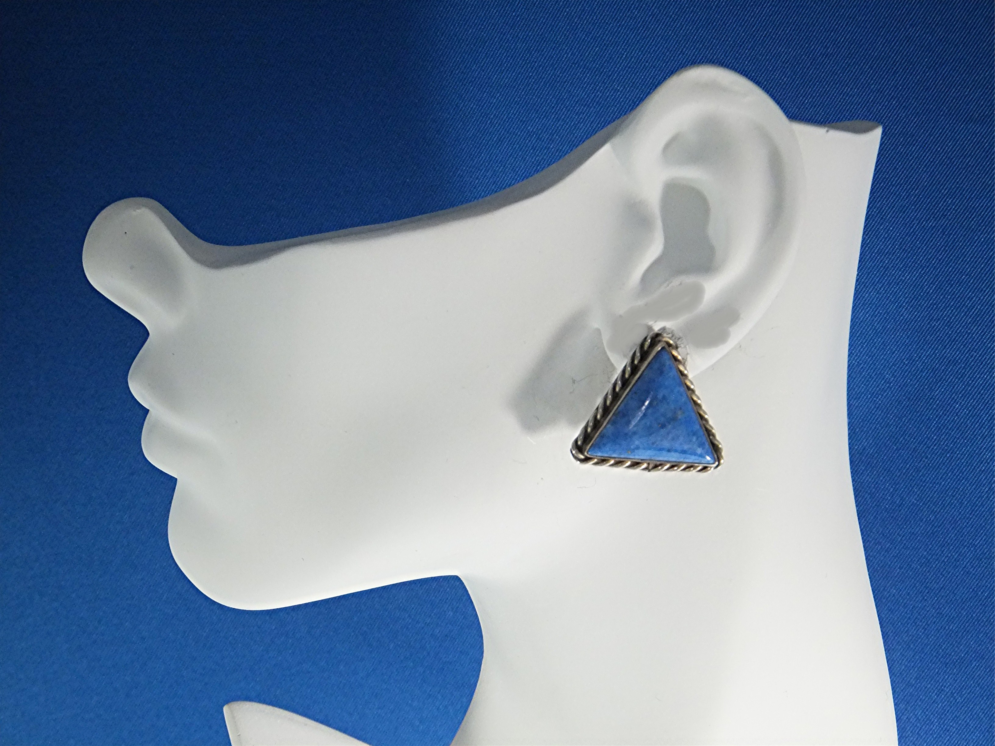 David Troutman Denhim Lapis Sterling Silver Clips