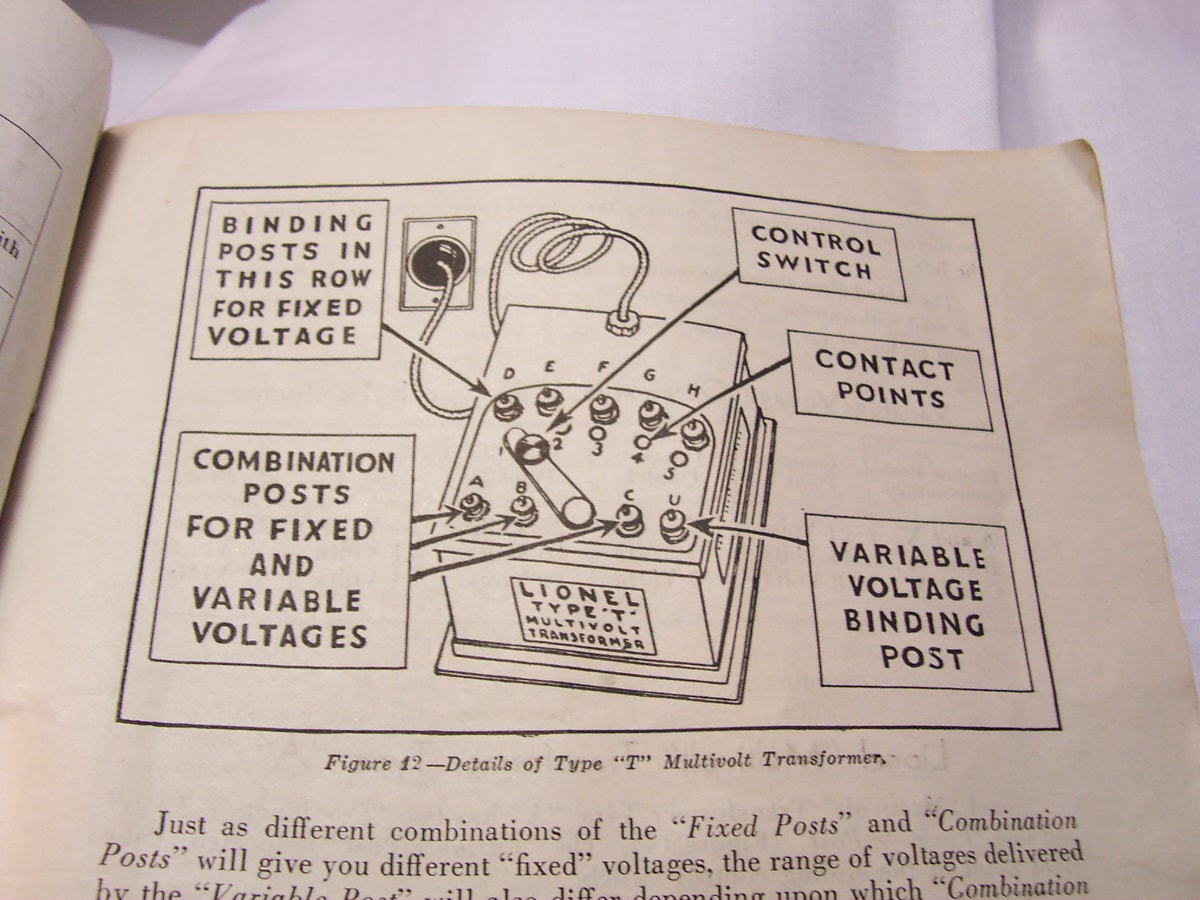 Lionel Train Instruction Booklet 1936