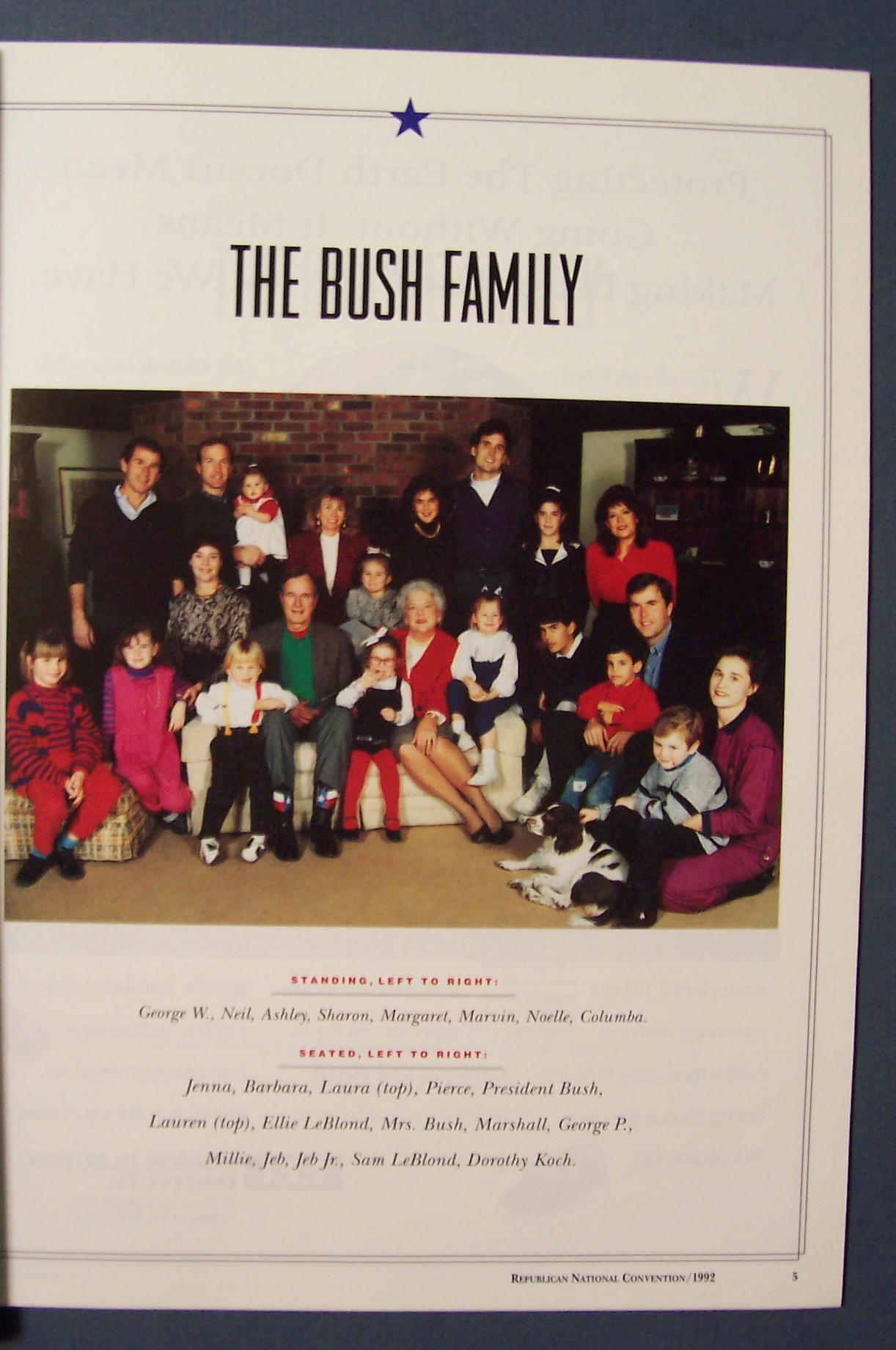 Republican Convention Official Program - 1992