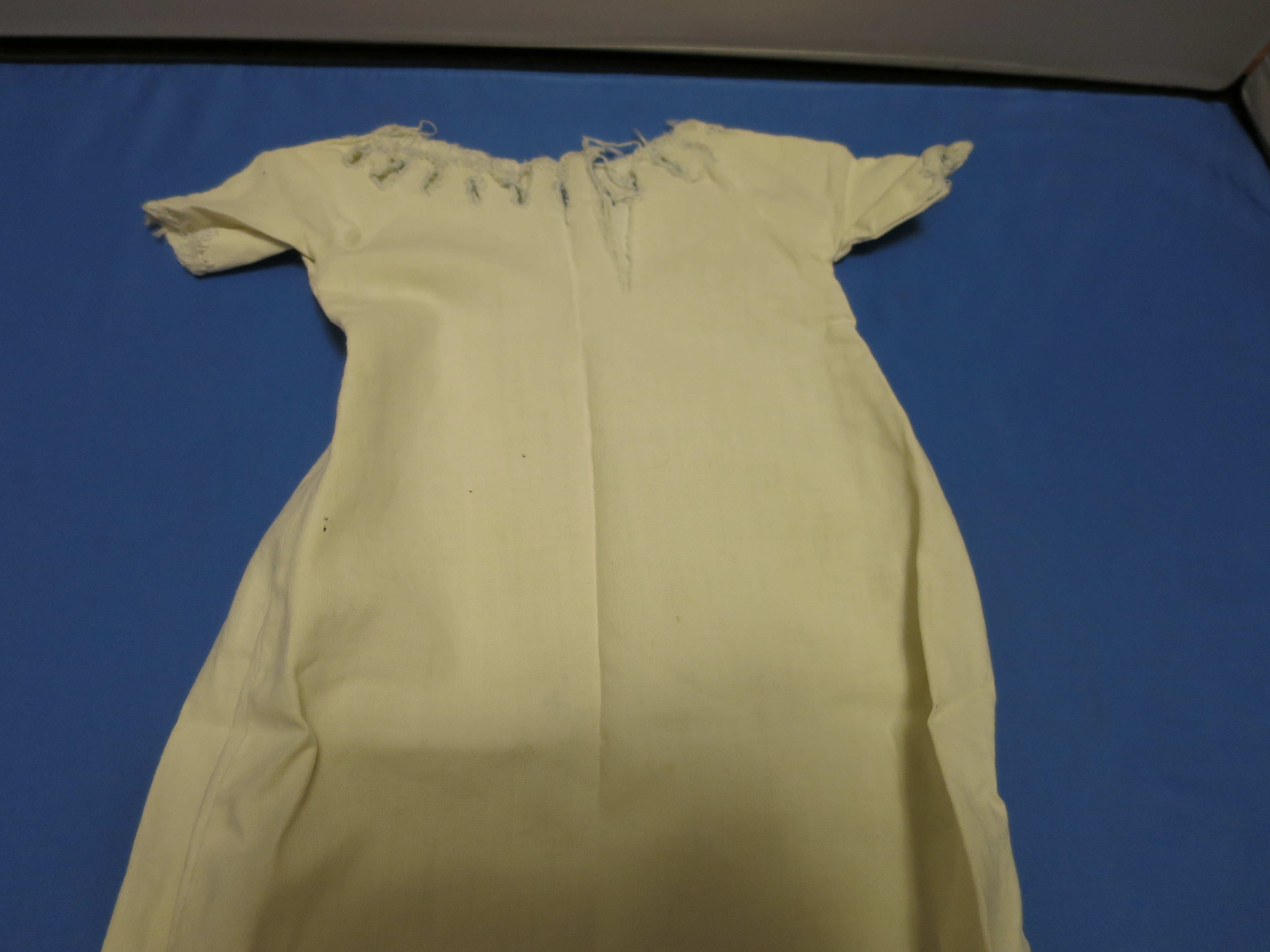 Doll Dress with embroidered edging 16 1/2 inch