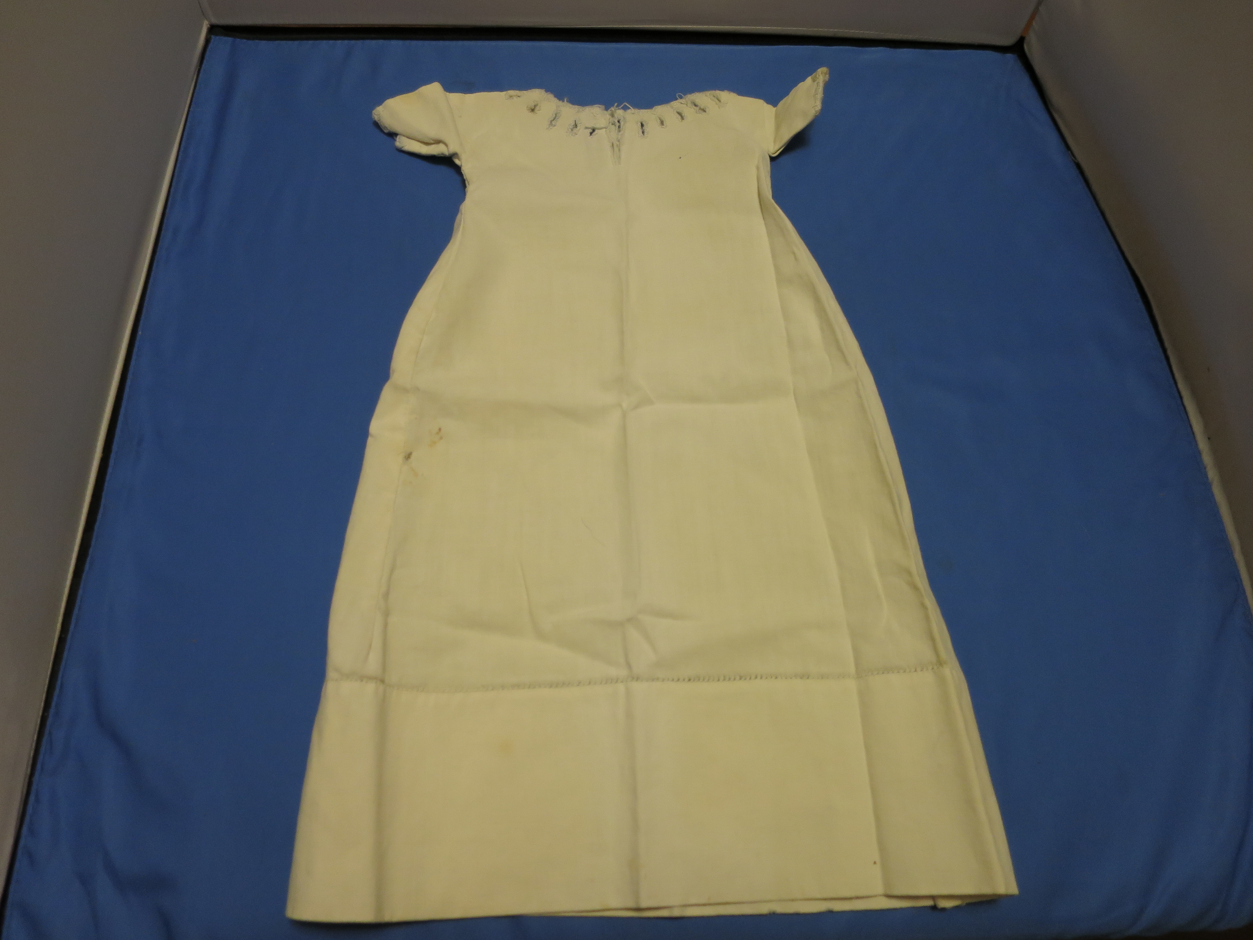 Doll Dress with embroidered edging 16 1/2 inch