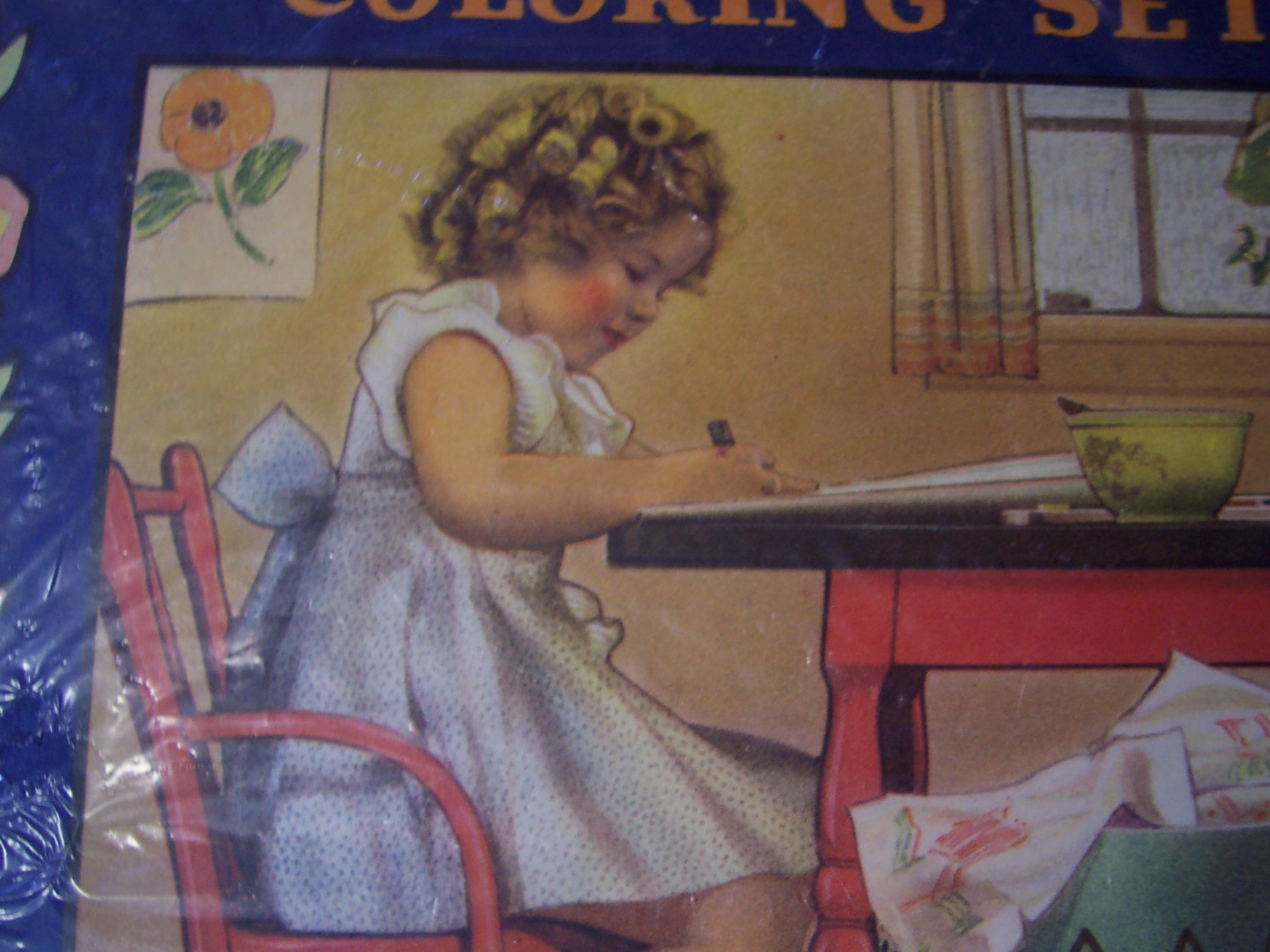 Shirley Temple Coloring Set Box Top