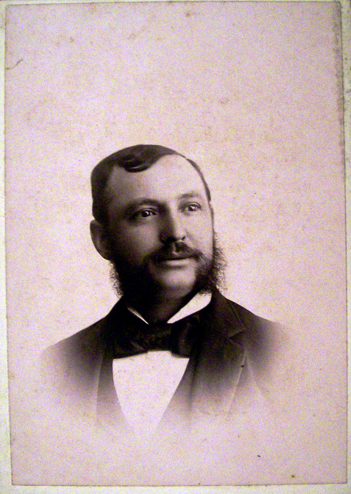 Bearded - Almost - Cabinet Photo of a Man With Whiskers