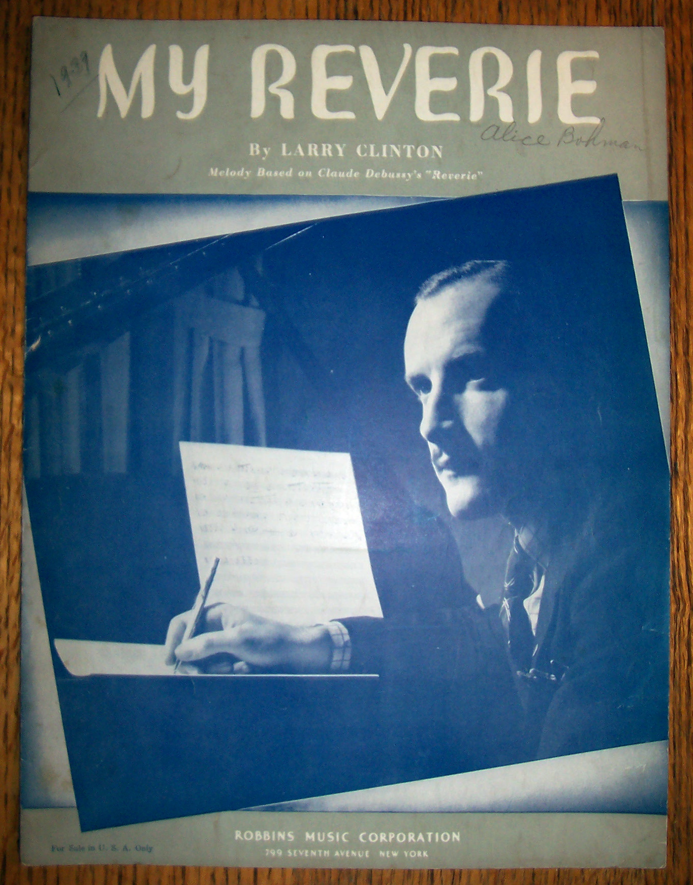 Sheet Music For 1938 My Reverie