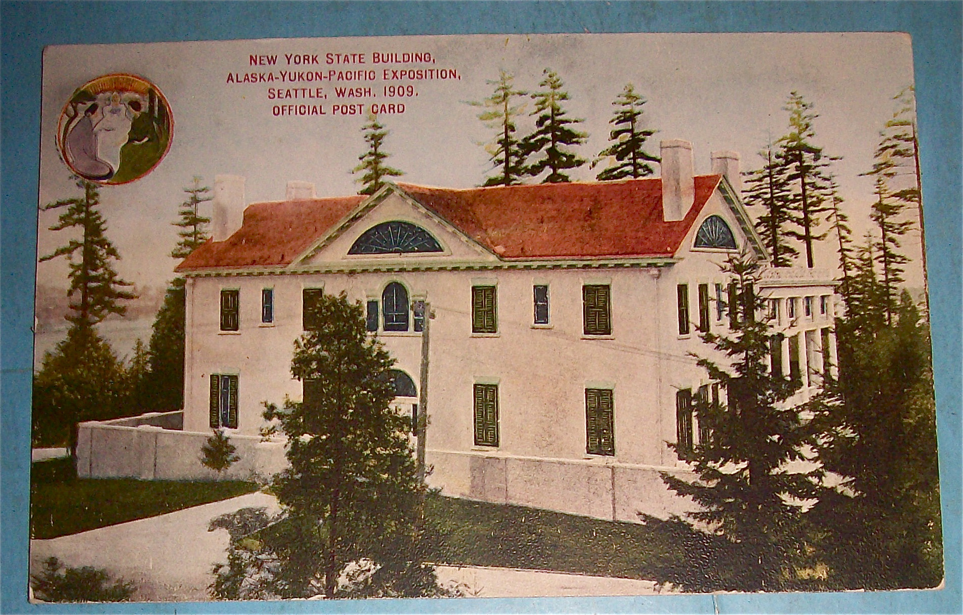 New York State Building Postcard (Yukon Pac Expo)