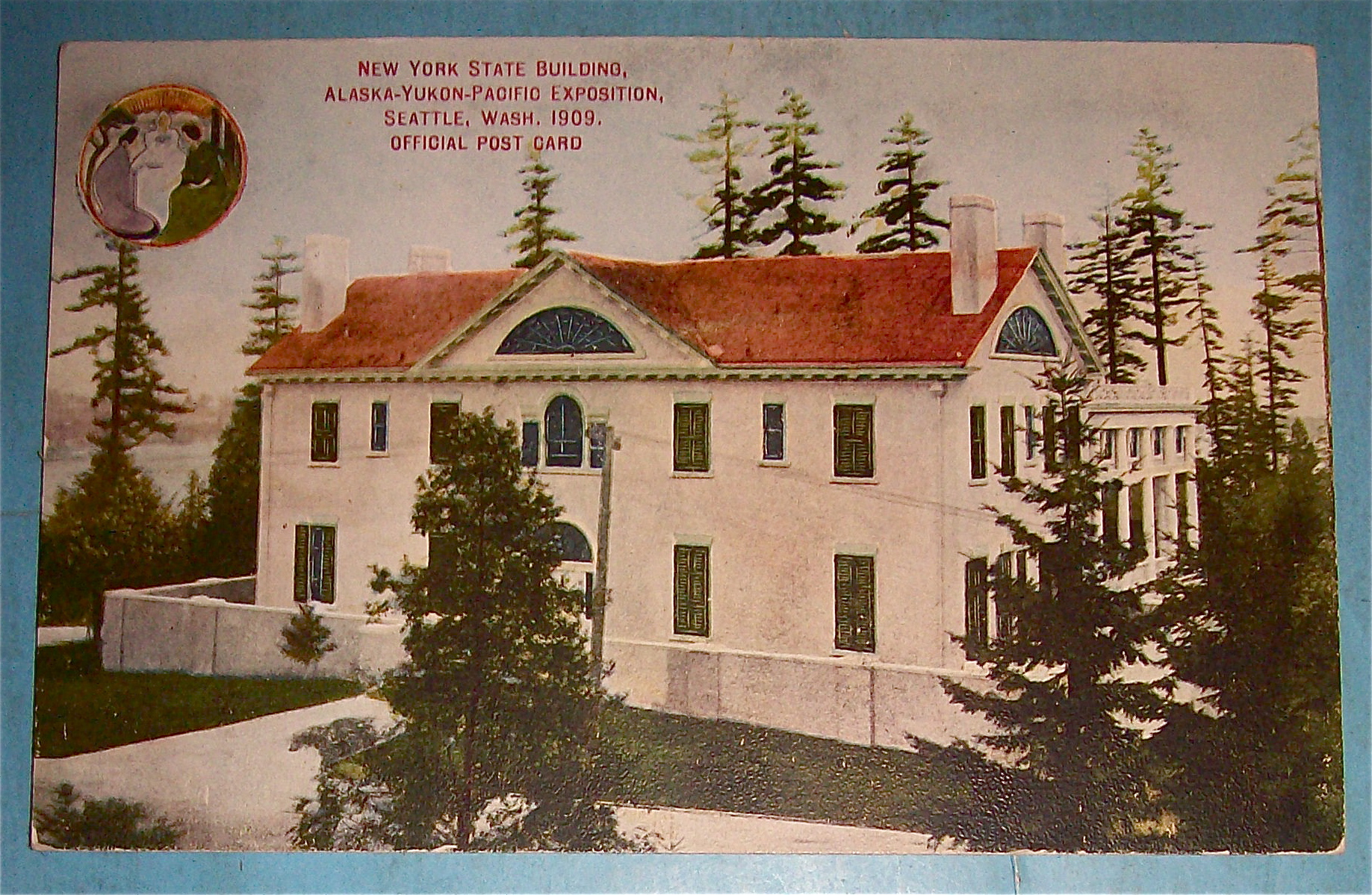 New York State Building Postcard (Yukon Pac Expo)