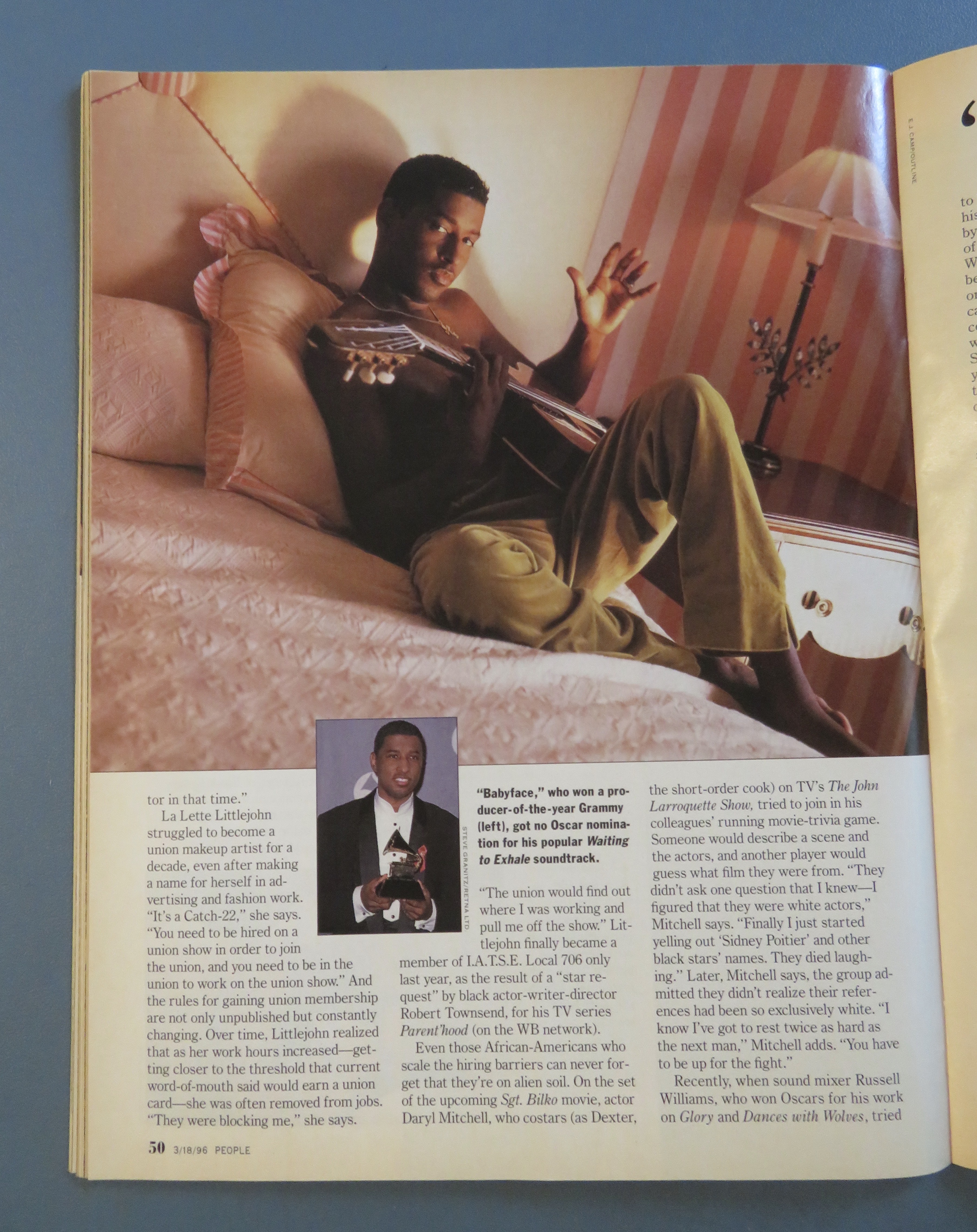 People Magazine March 18, 1996 Hollywood Blackout