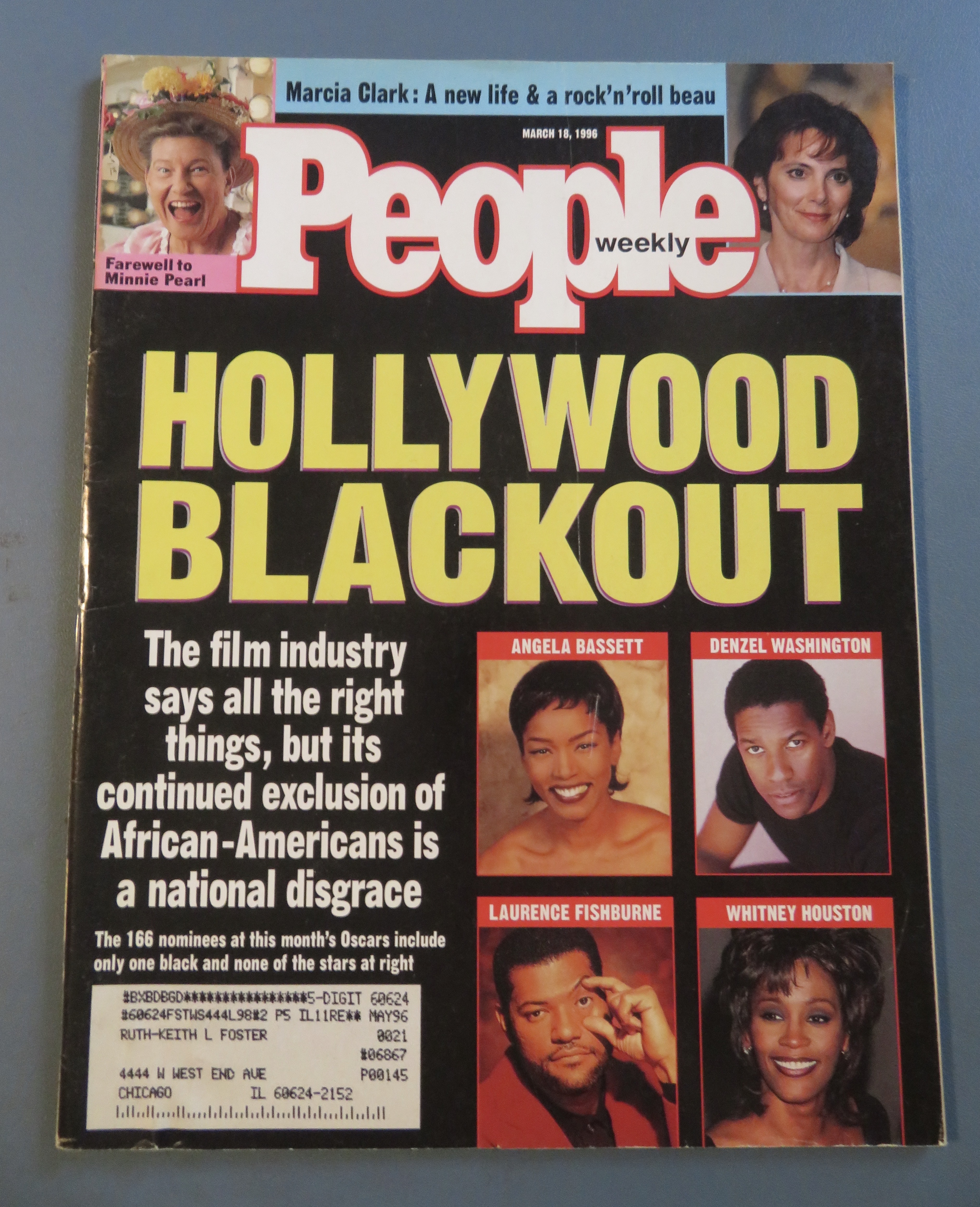 People Magazine March 18, 1996 Hollywood Blackout