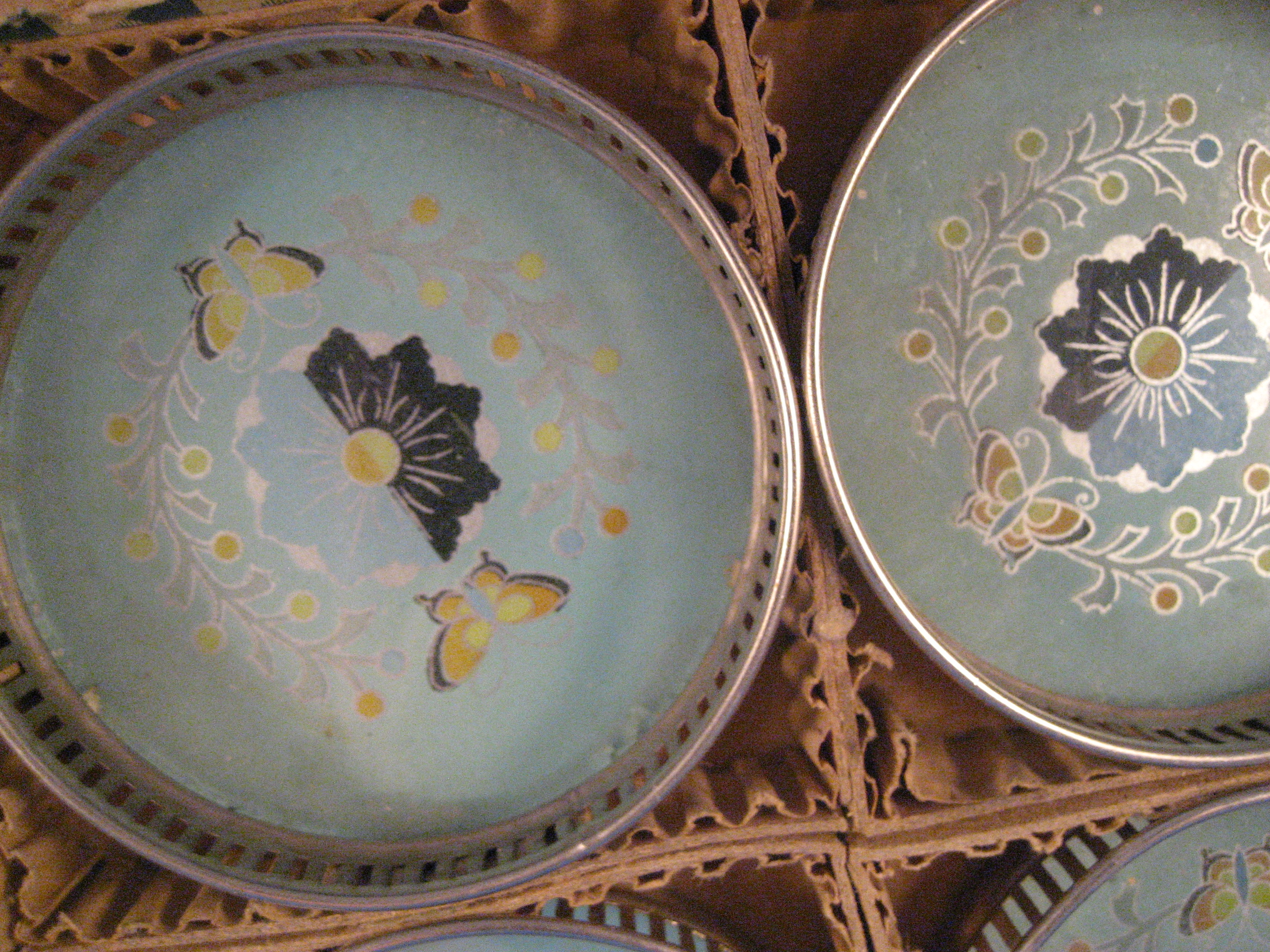 Six Flower and Butterfly Coasters