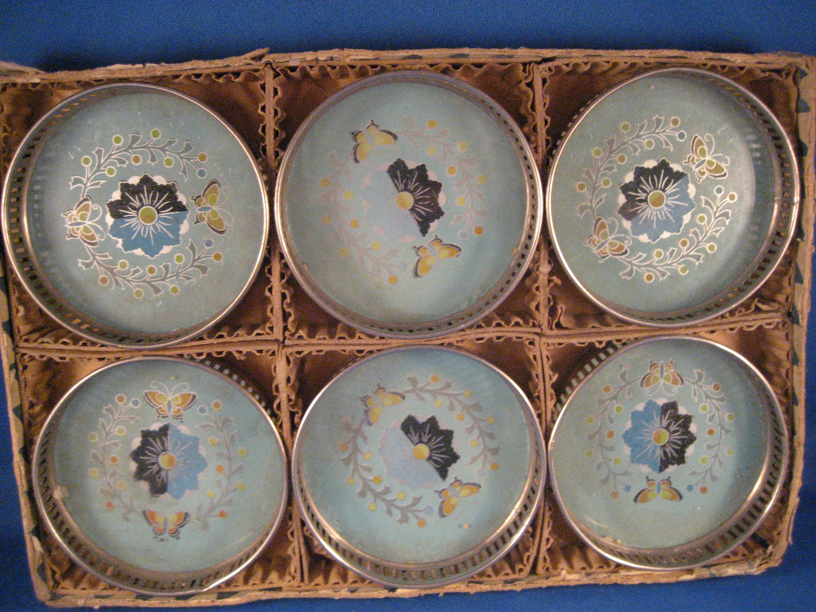 Six Flower and Butterfly Coasters