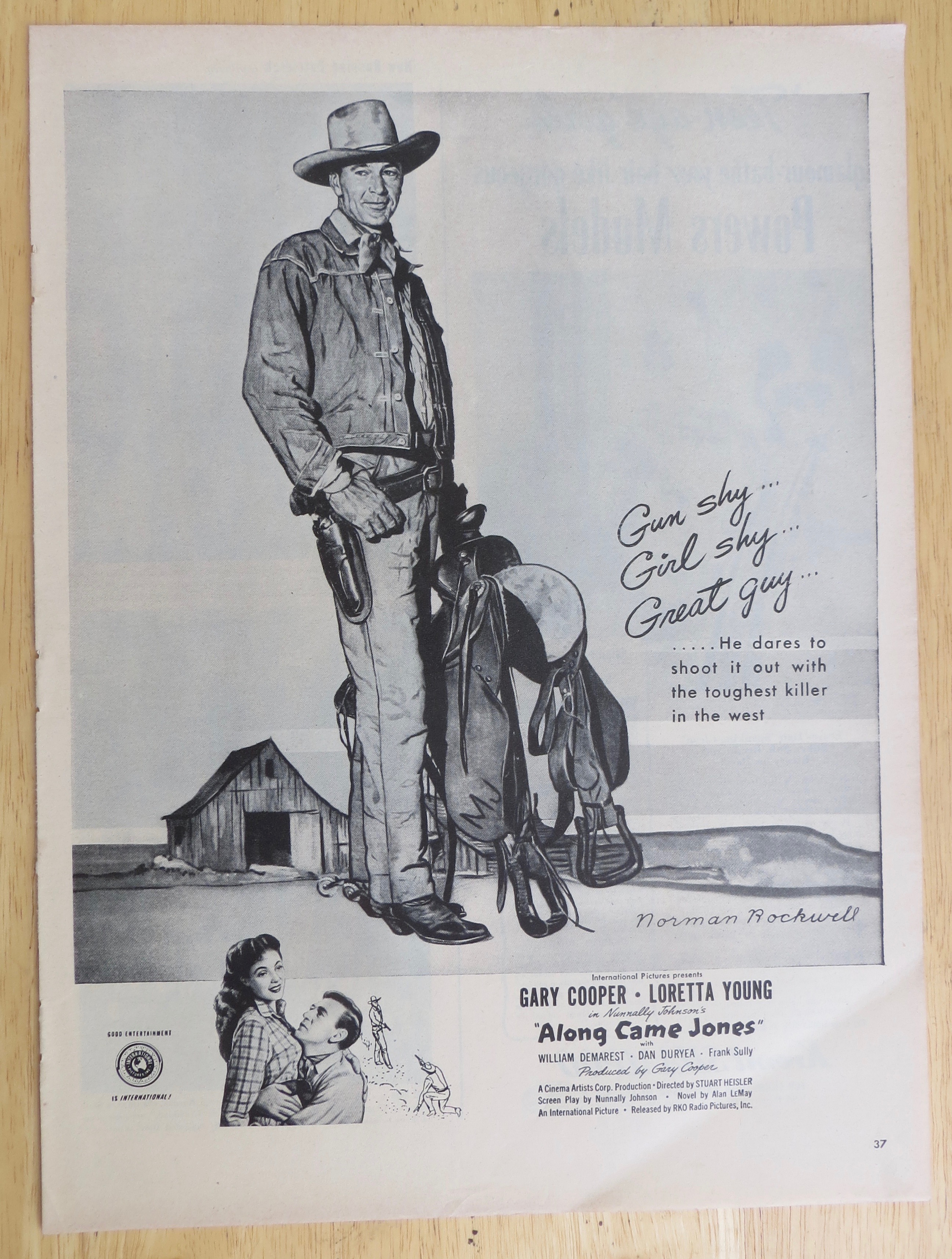 1945 Along Came Jones w/ Gary Cooper & Loretta Young