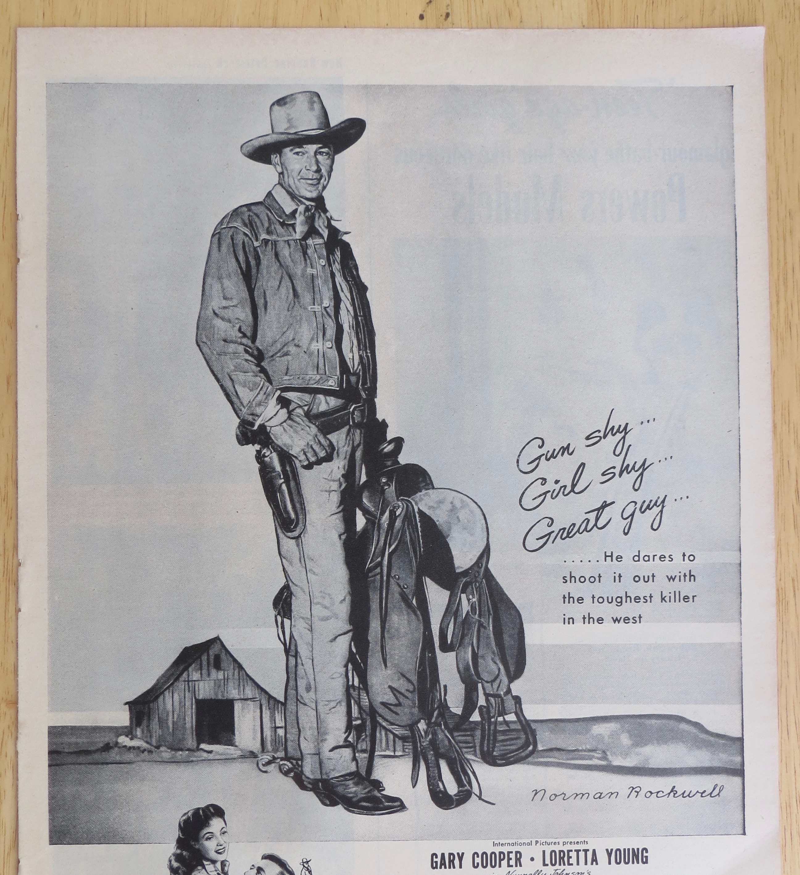 1945 Along Came Jones w/ Gary Cooper & Loretta Young