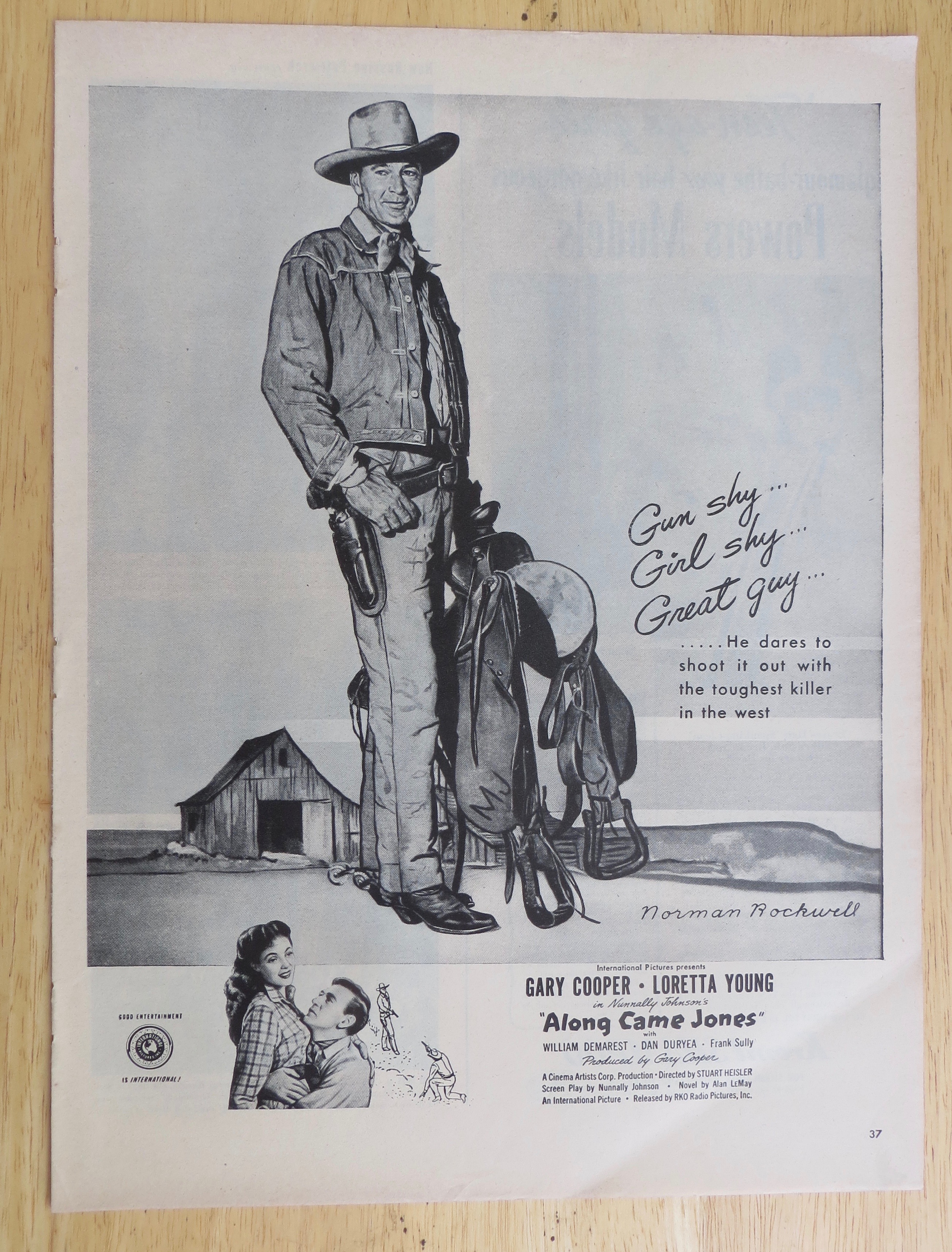 1945 Along Came Jones w/ Gary Cooper & Loretta Young