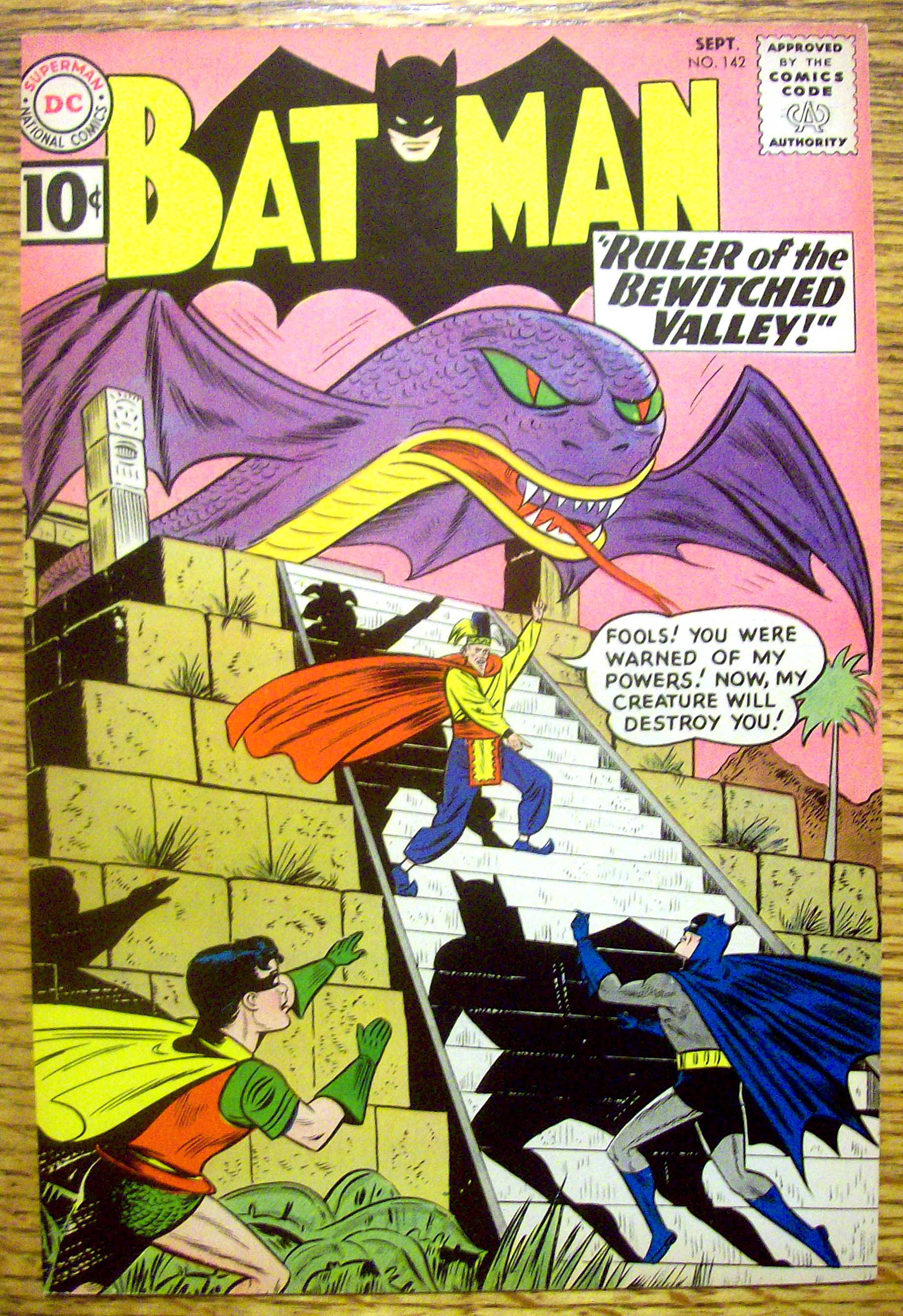 Batman Comic Cover-September 1958-Batman & Robin