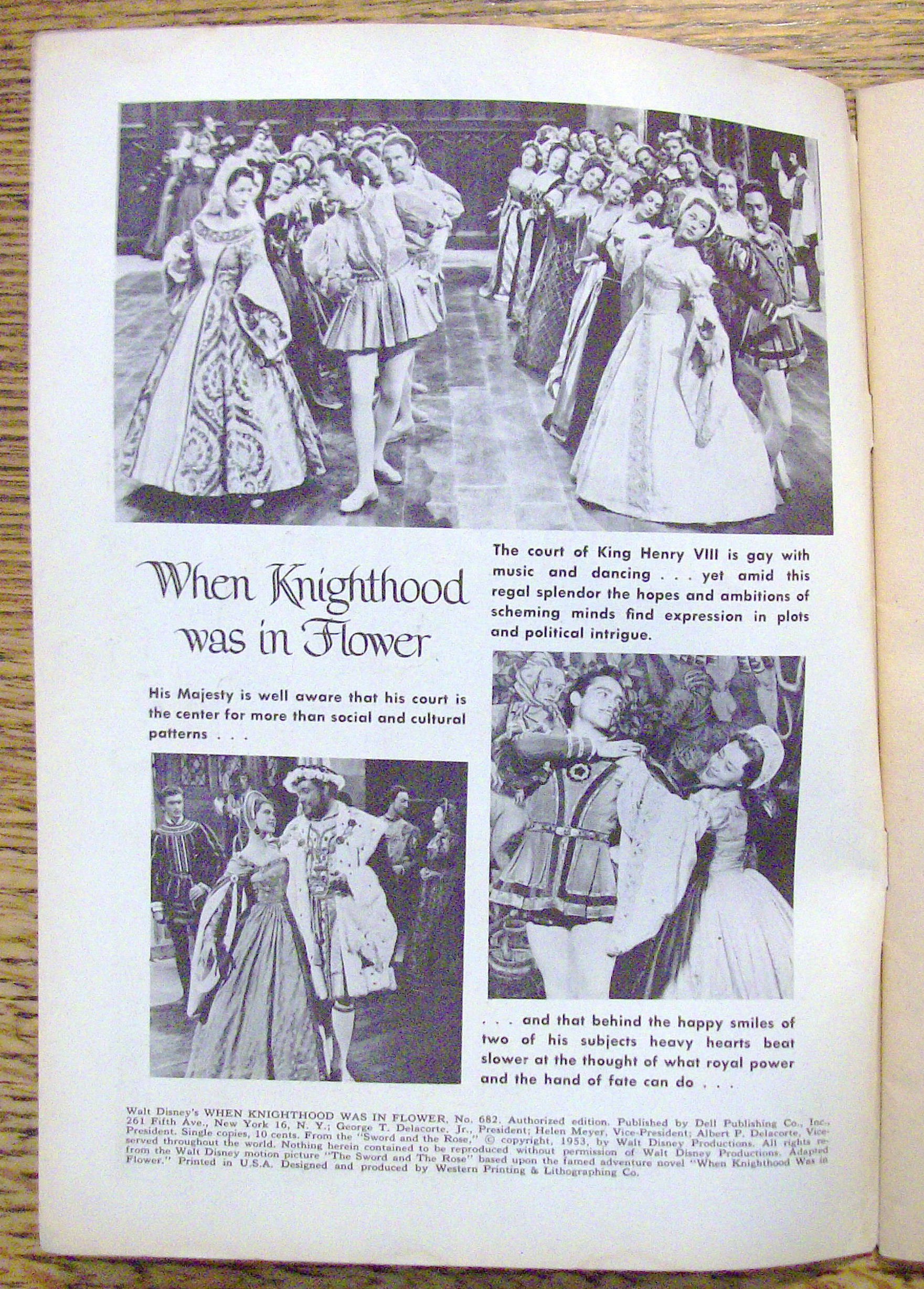 Walt Disney When Knighthood Was In Flower Comic #1-1953