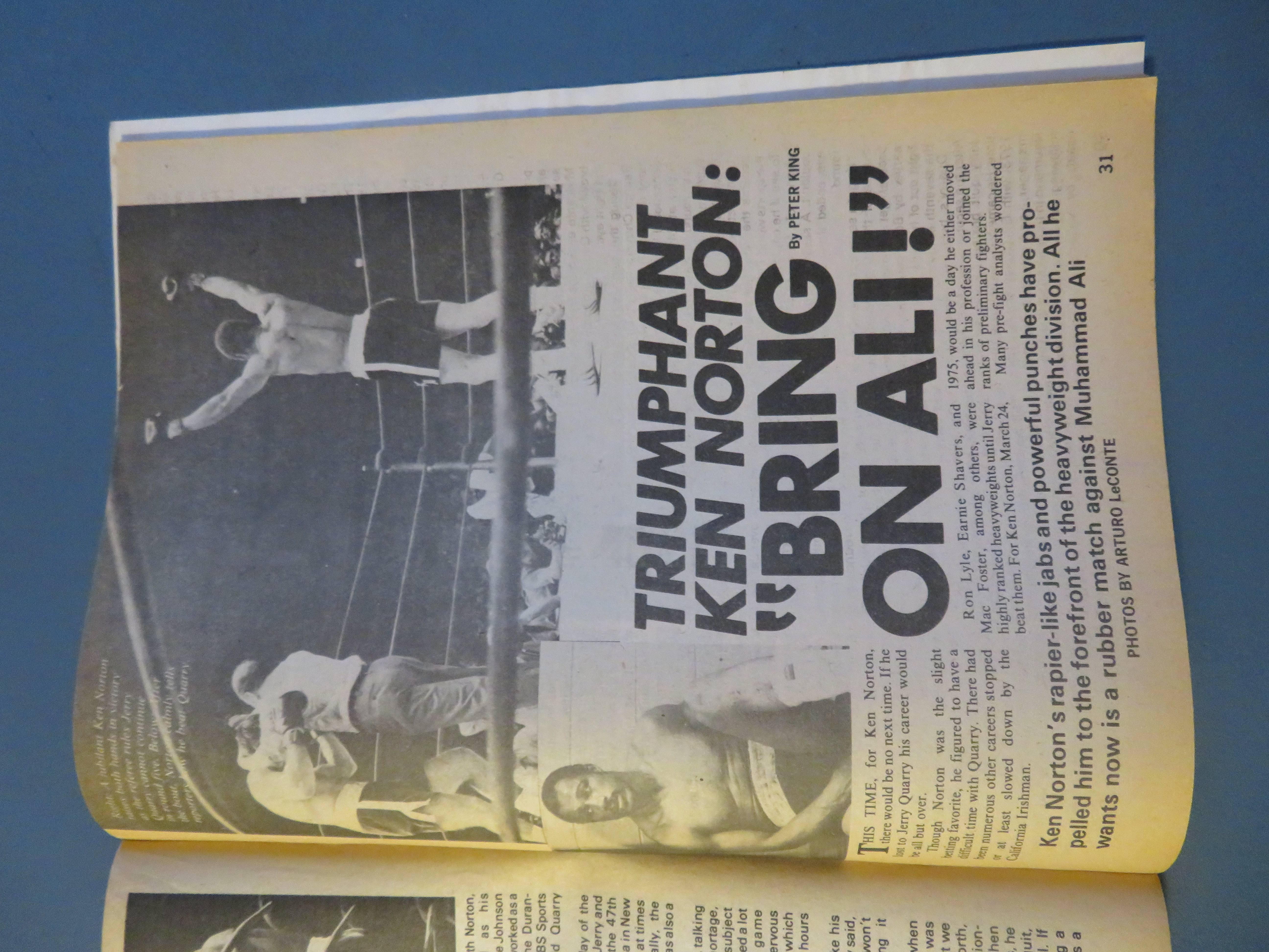 International Boxing Magazine August 1975 Ali's Fists