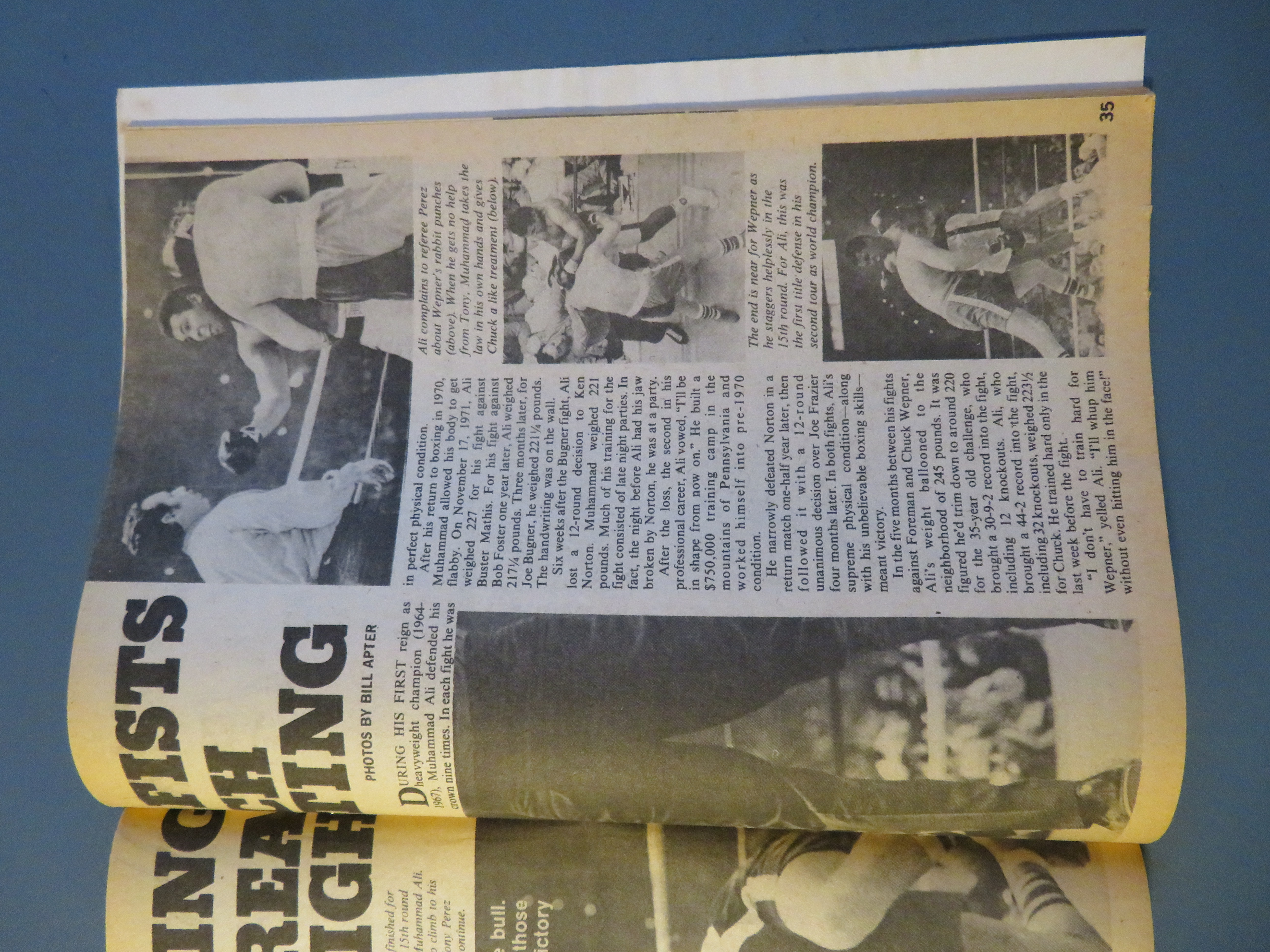 International Boxing Magazine August 1975 Ali's Fists