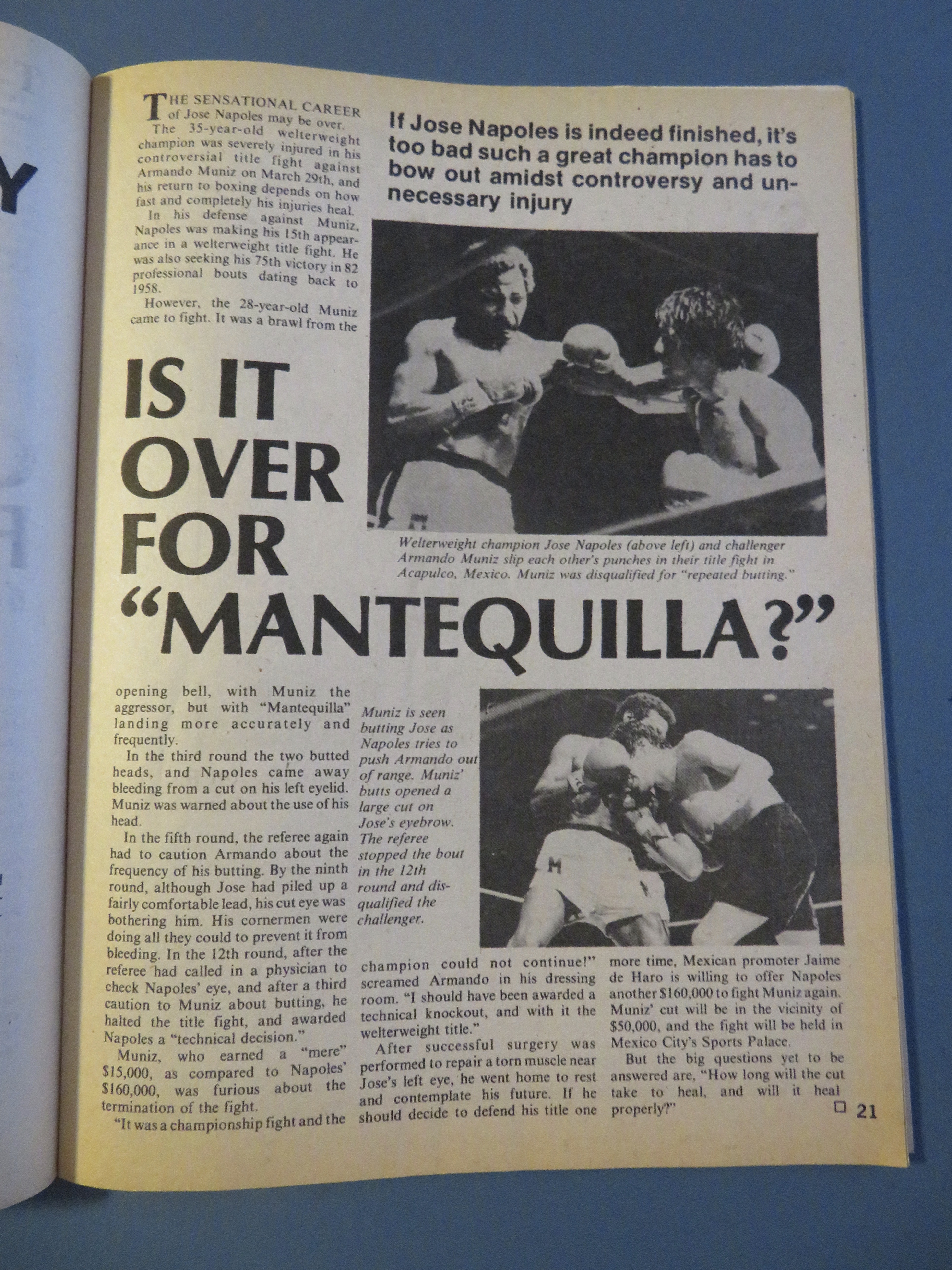 International Boxing Magazine August 1975 Ali's Fists