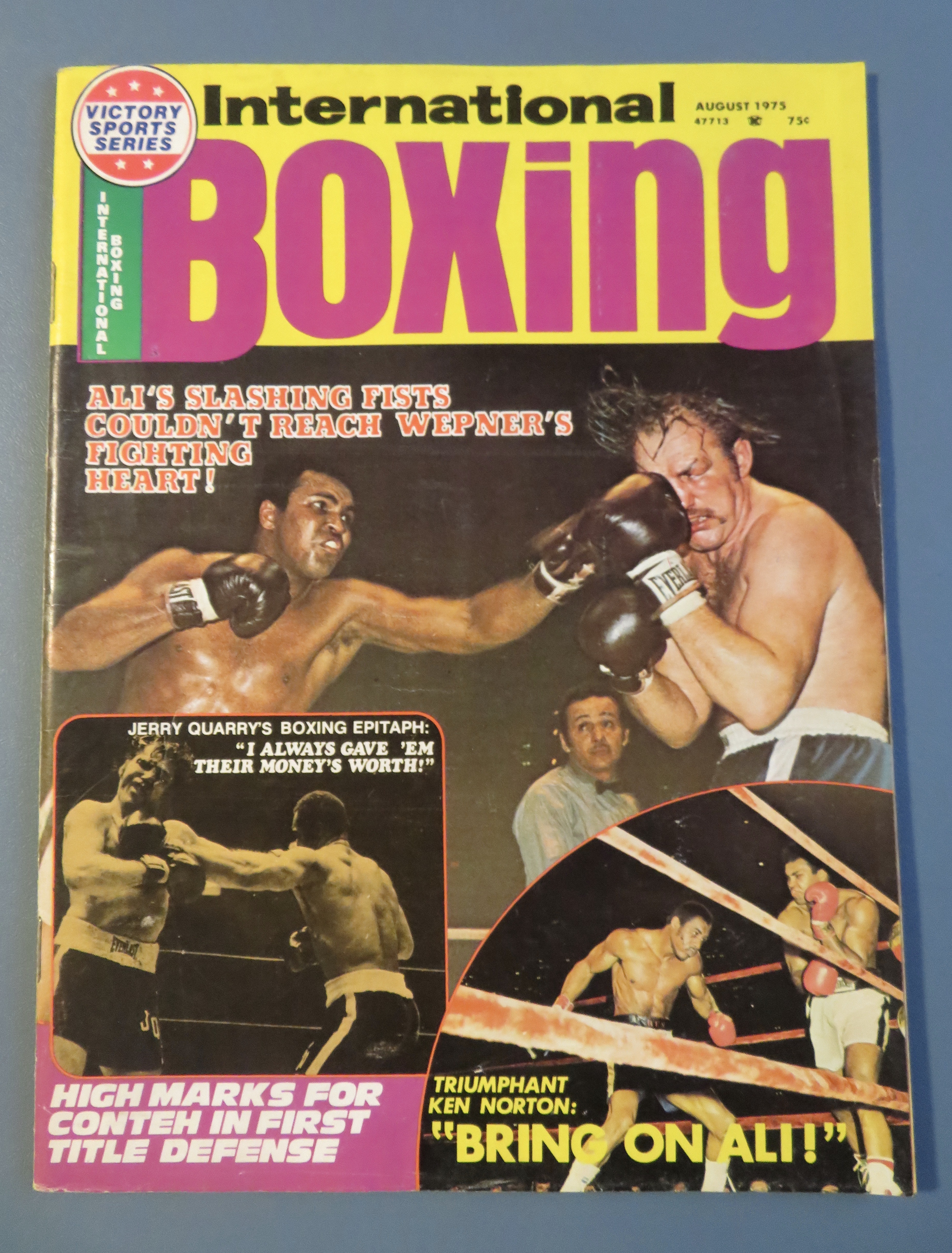 International Boxing Magazine August 1975 Ali's Fists
