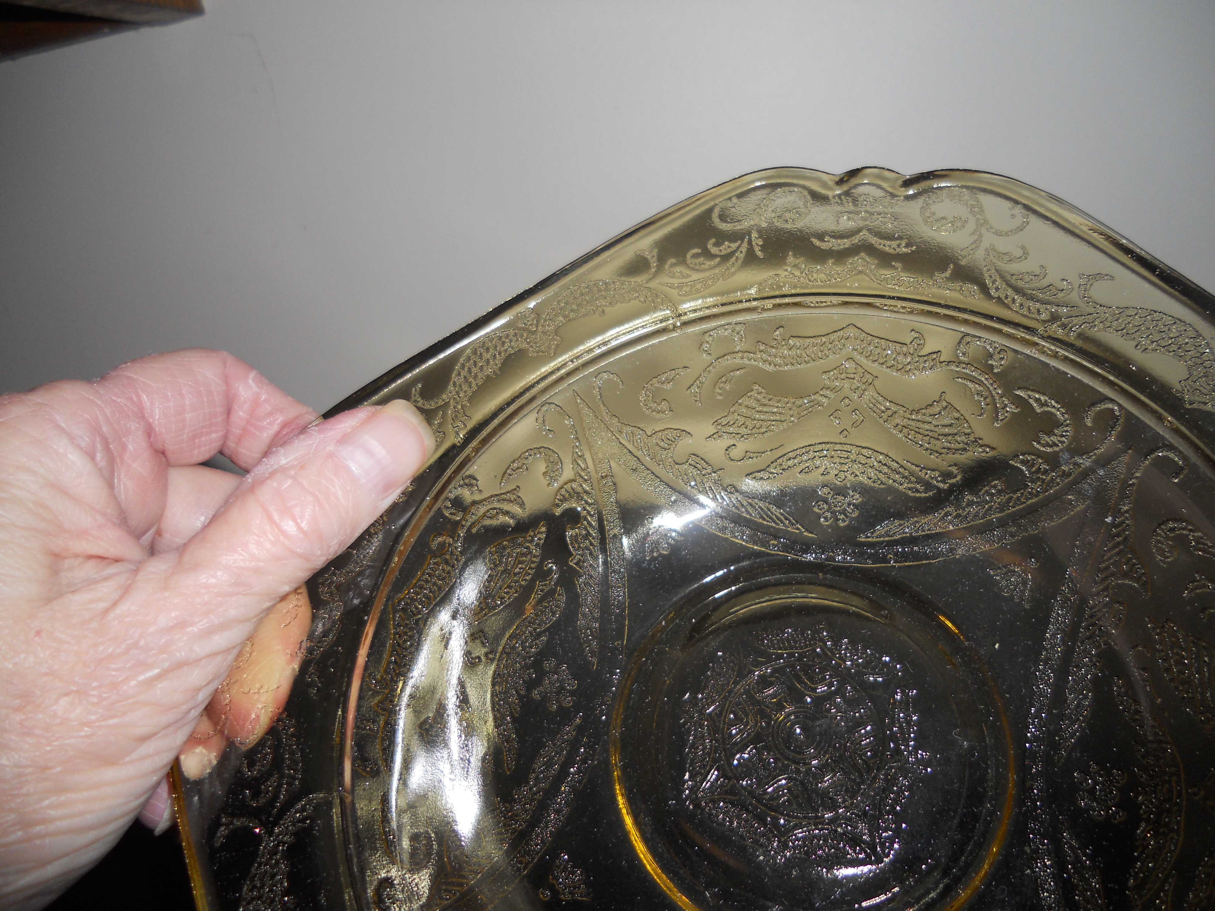 Federal Madrid Yellow Depression Glass Bowl