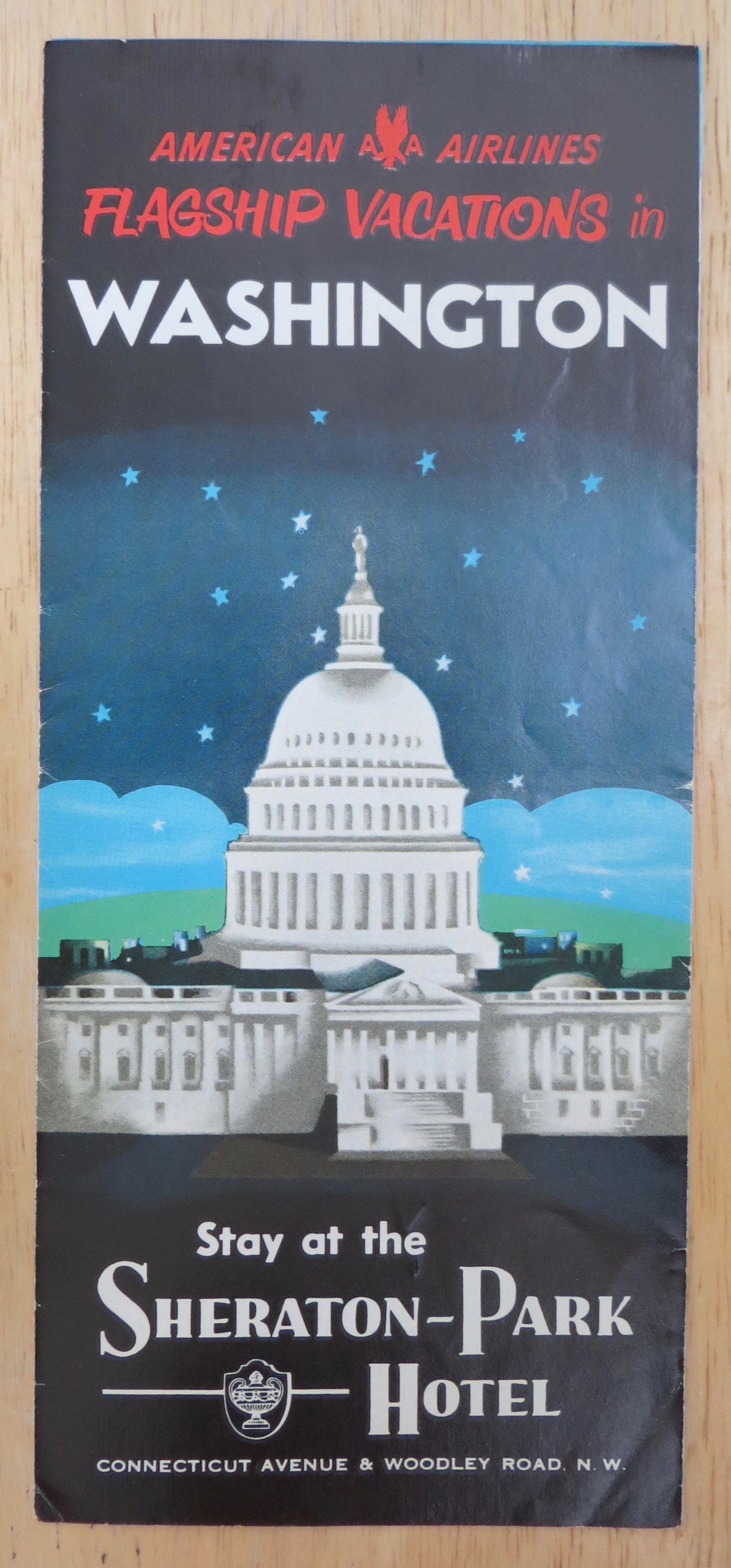 1950's American Airlines Washington Travel Brochure