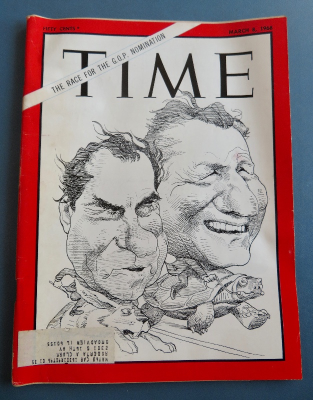 Time Magazine March 8, 1968 The Race For The G. O. P. Nomination