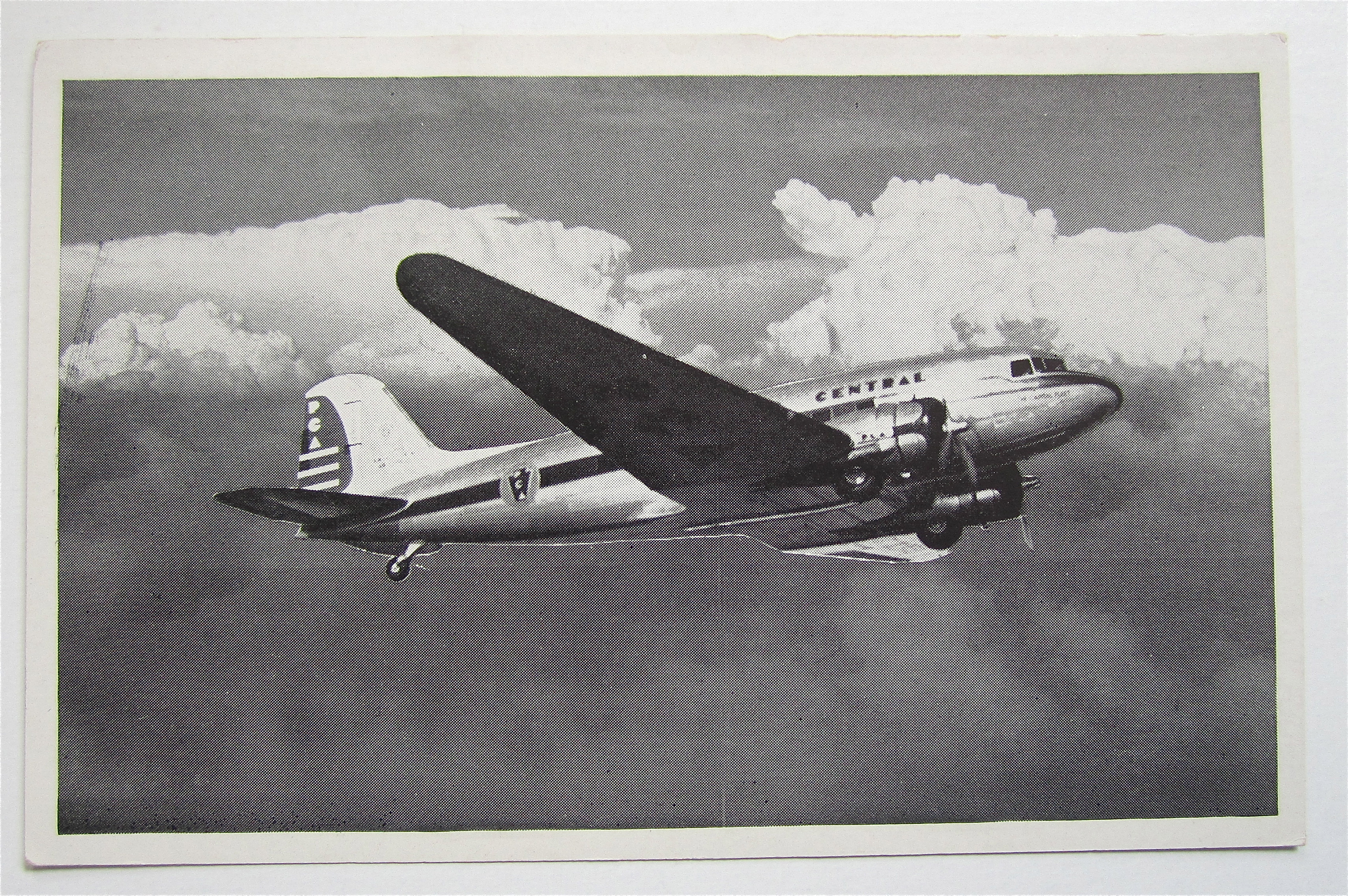 Pennsylvania Central Douglas Airliner Postcard