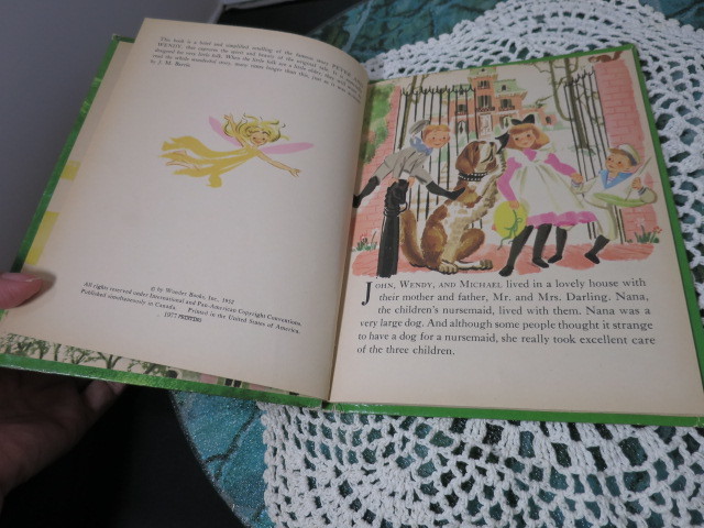 Peter Pan Hard cover book 1977 Hard Cover Book