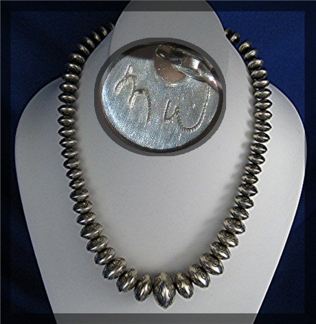 Navajo Pearls Sterling Silver MARTHA WILLETO