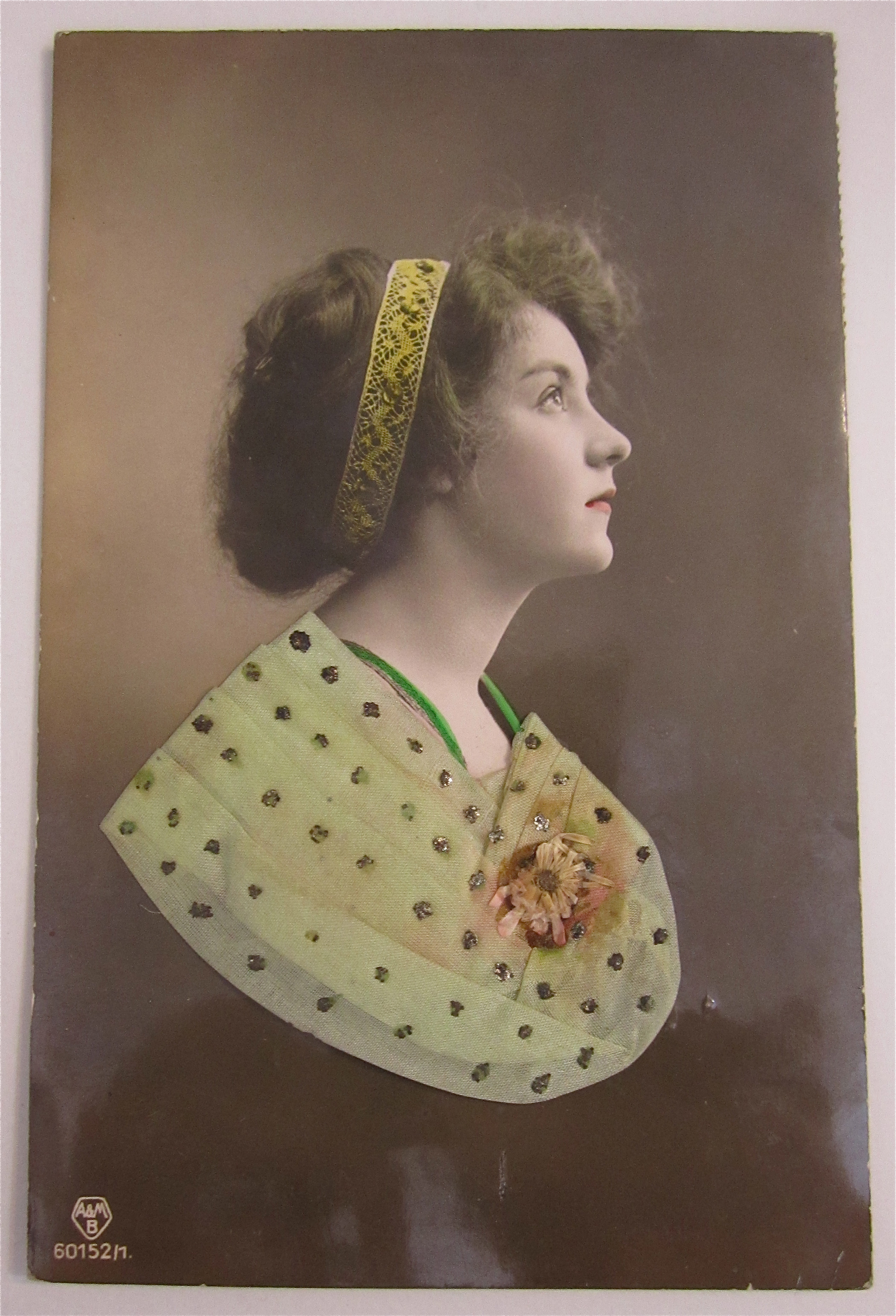 Beautiful Lady Real Photo Fabricated Postcard