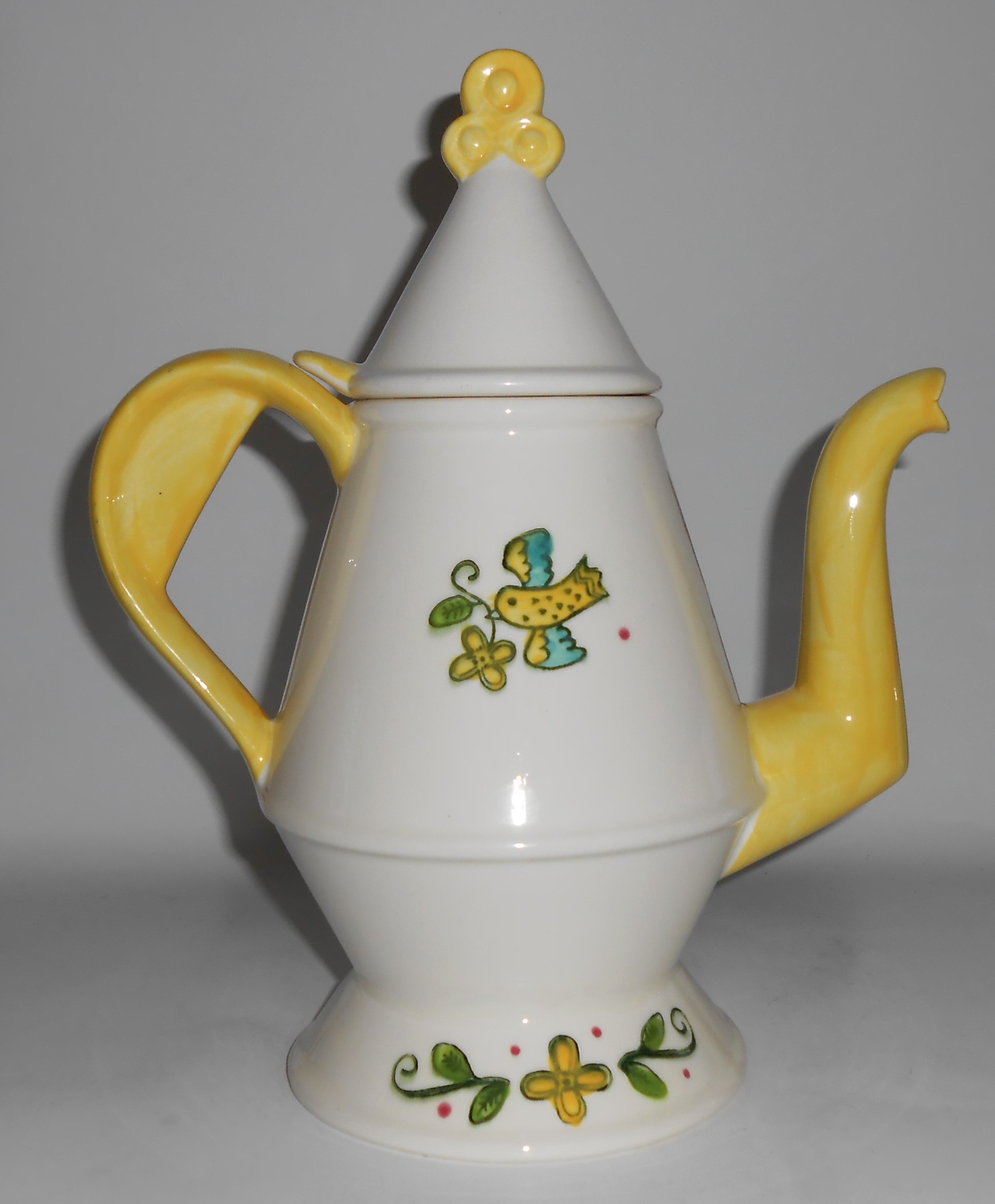 Metlox Pottery Poppy Trail Happy Time Coffee Pot w/Lid