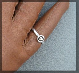 Ring Sterling Silver Gold Heart PANDORA 925 ALE
