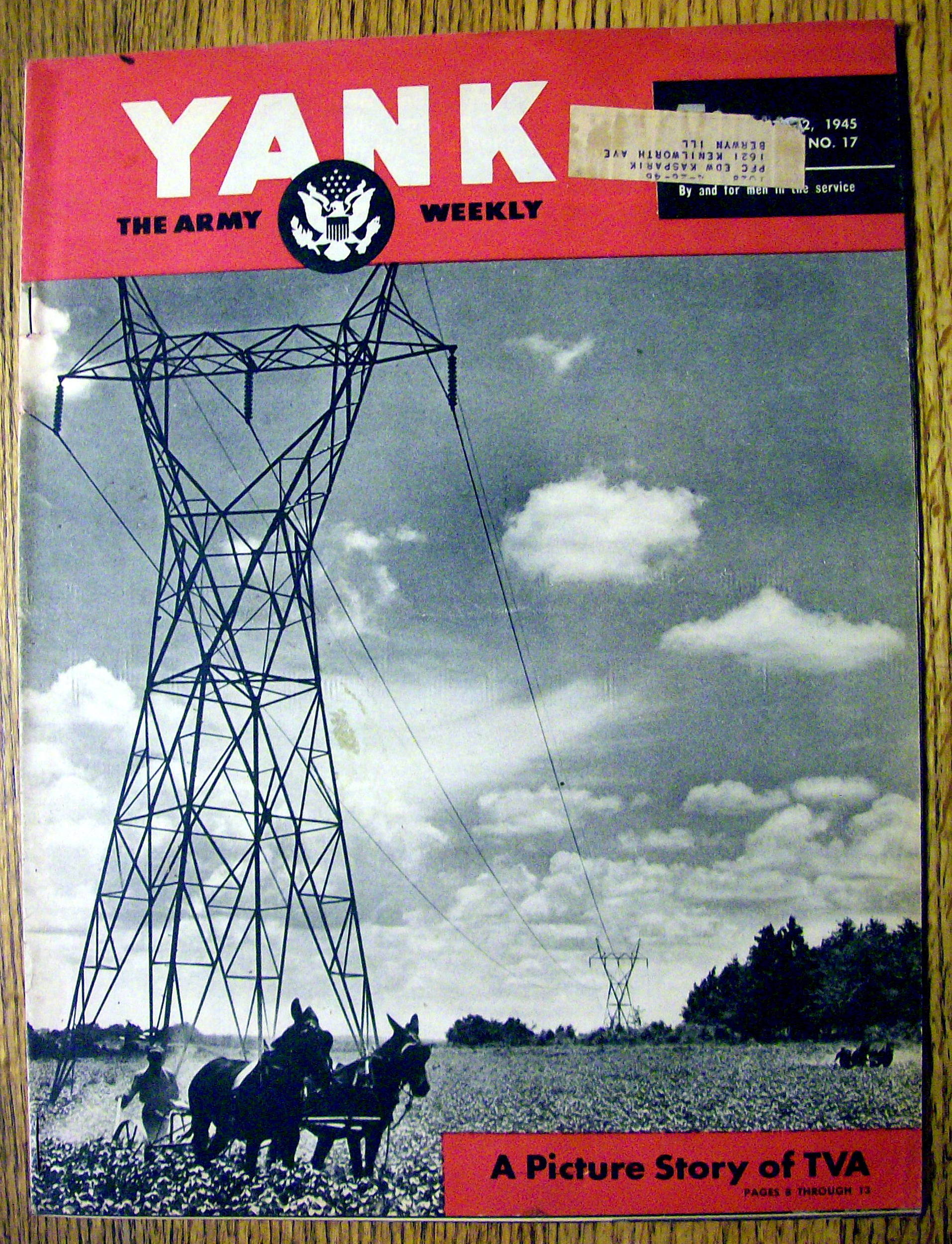 Yank Army Weekly Magazine 1945 Picture Story Of TVA