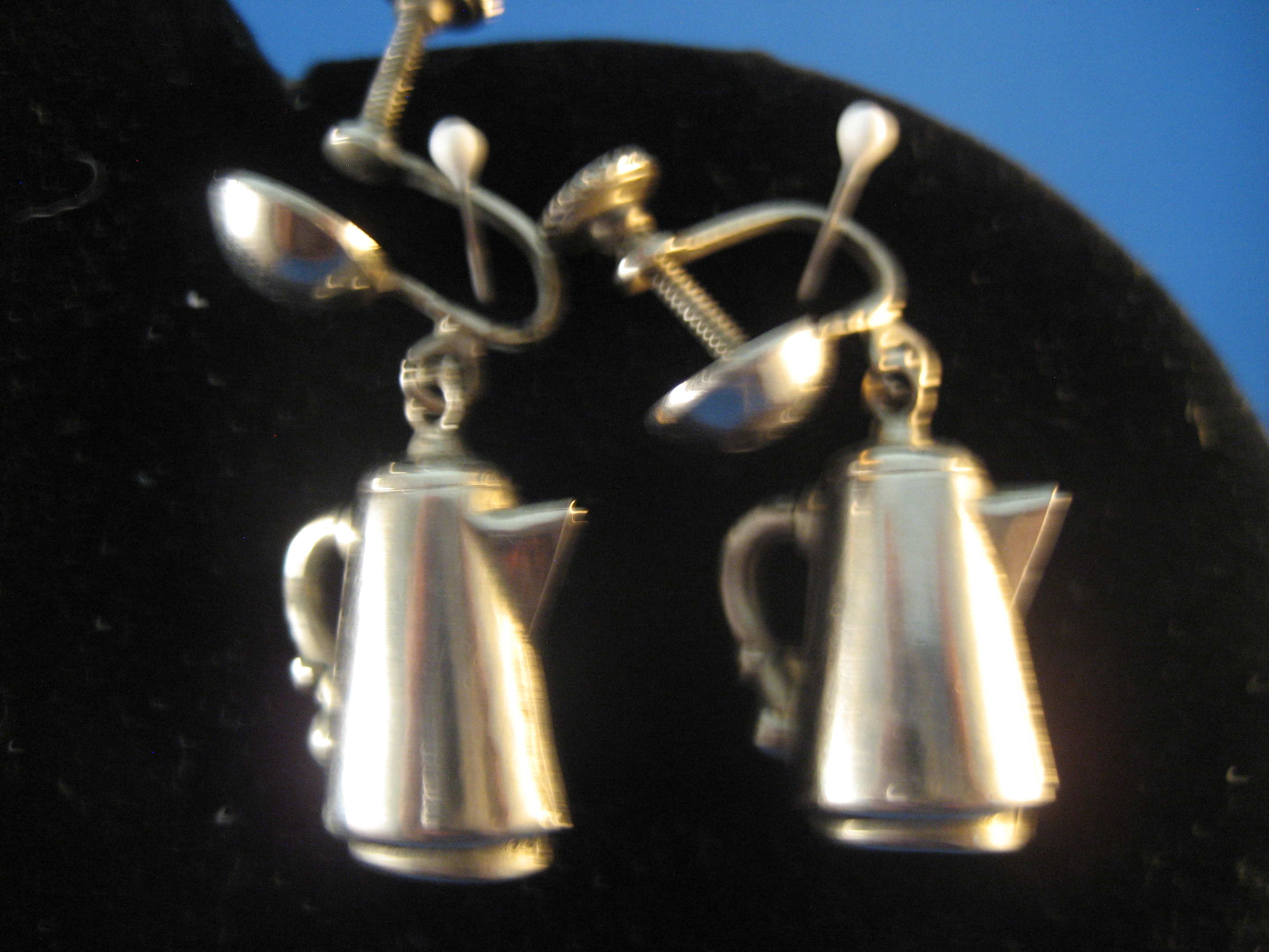Coffee Pot Earrings
