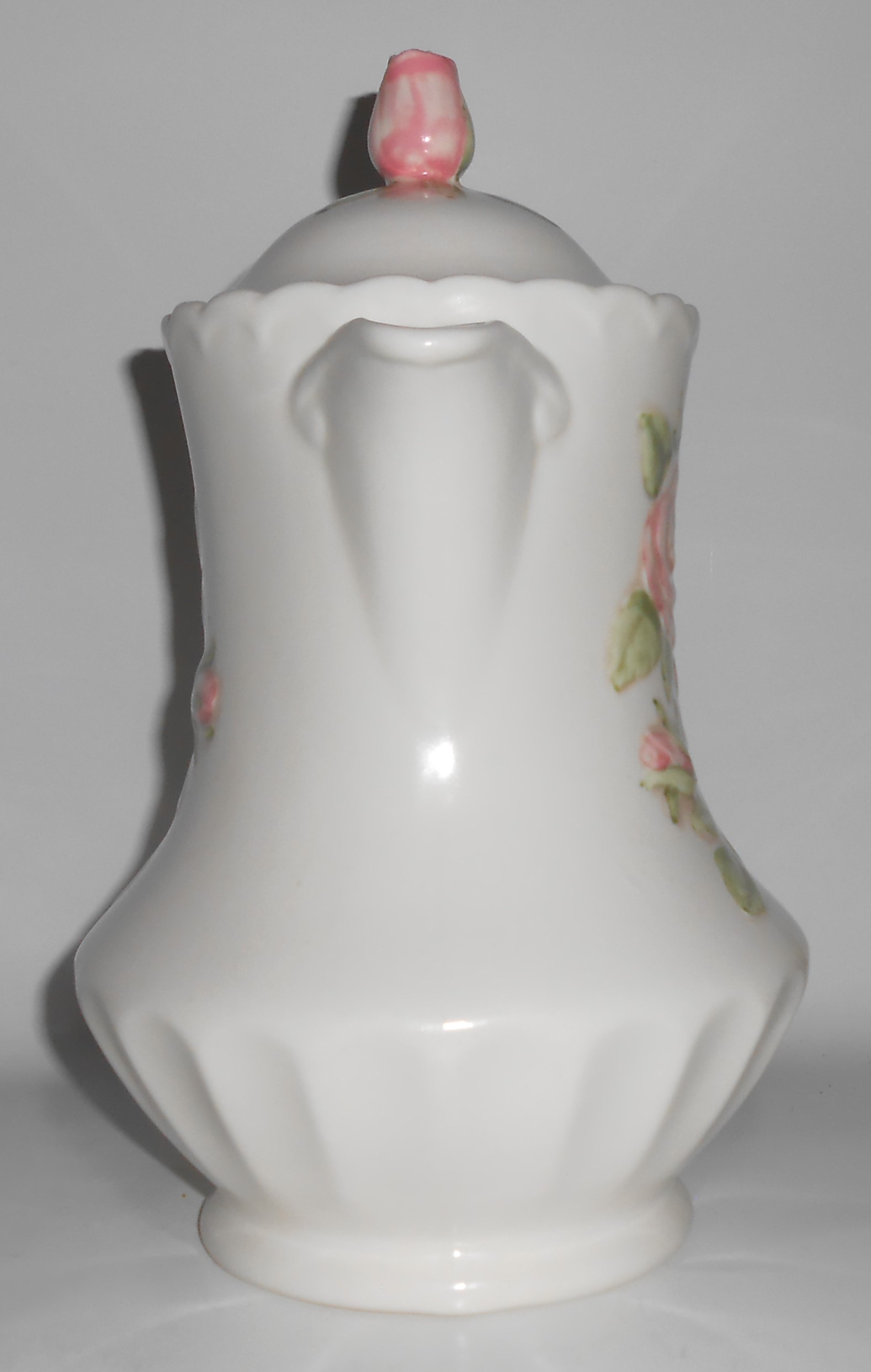 Vernon Kilns Pottery Rose Pink Coffee Pot w/Lid