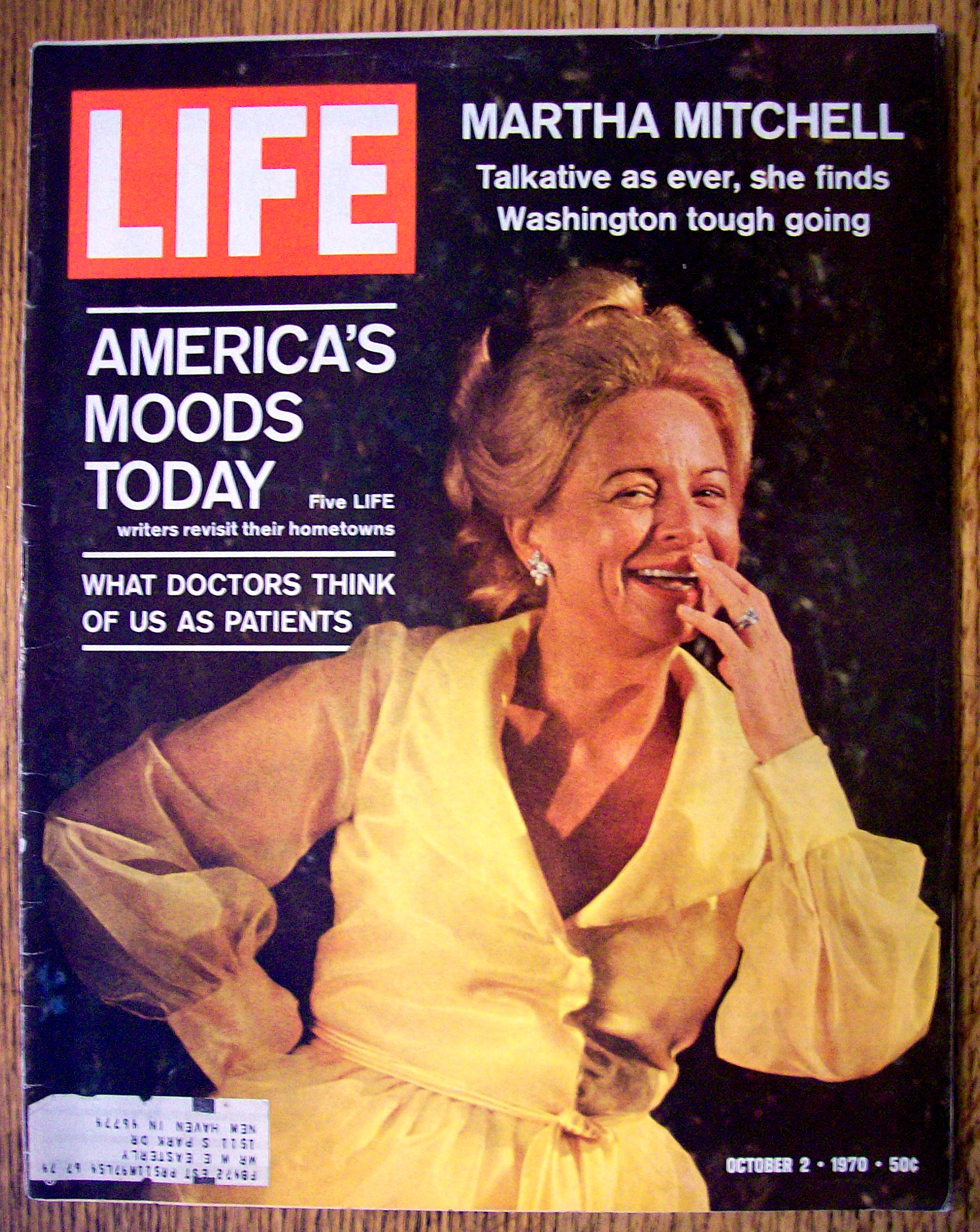 Life Magazine October 2, 1970 Martha Mitchell