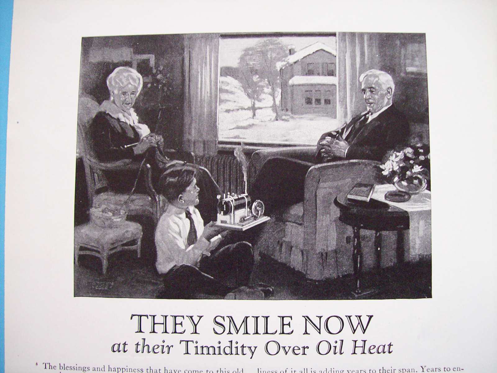 1926 Williams Oil O Matic Heating with the Family